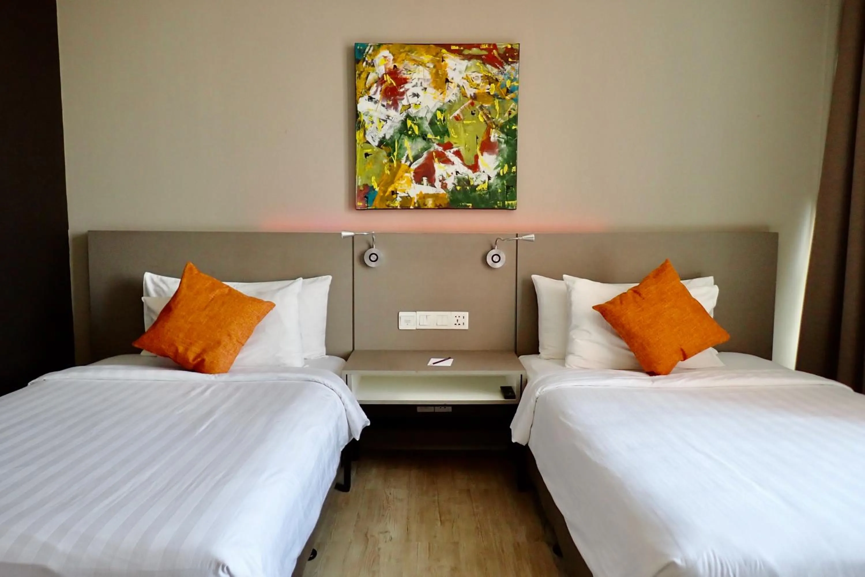 Bed in Qliq Damansara Hotel