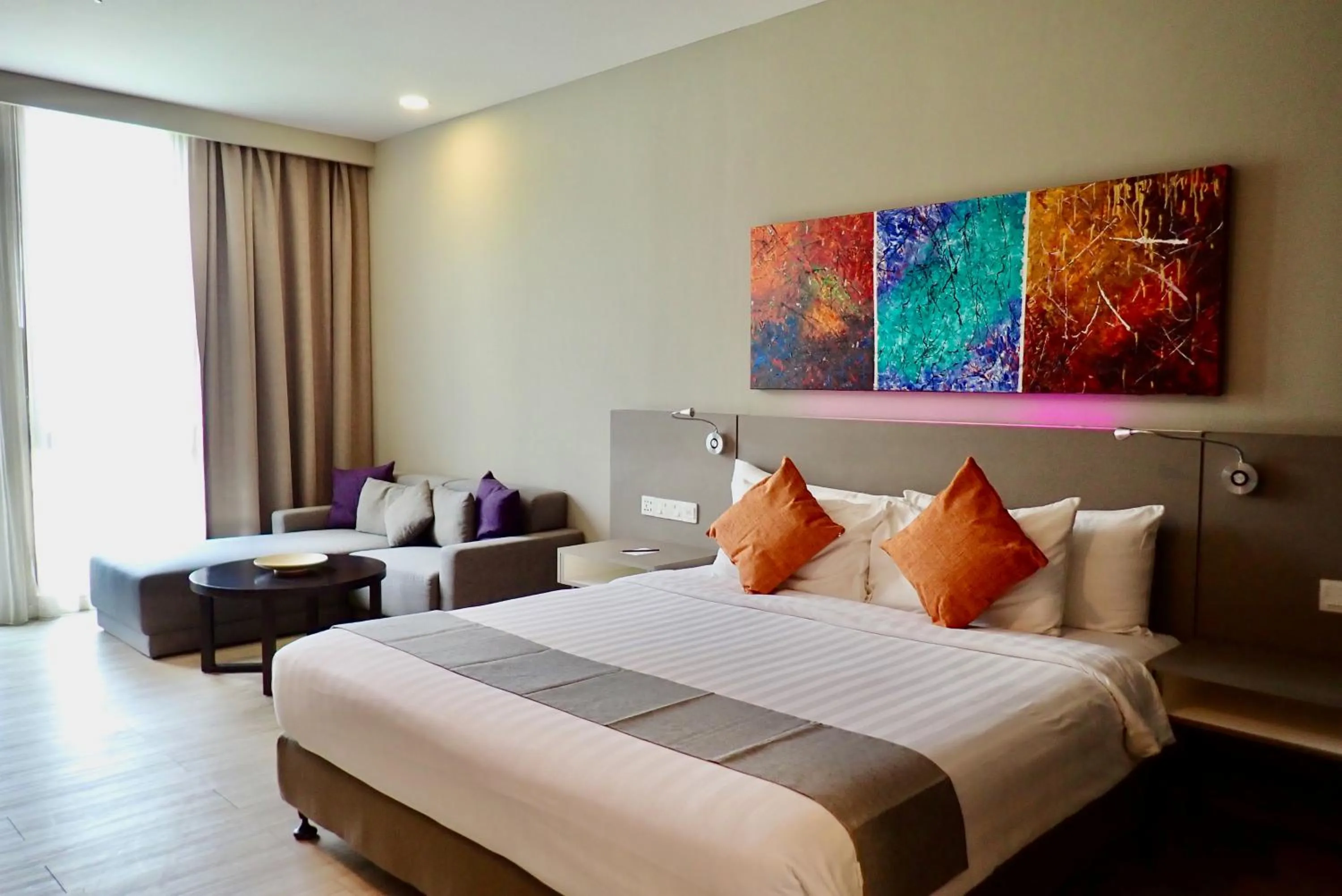 Bed in Qliq Damansara Hotel