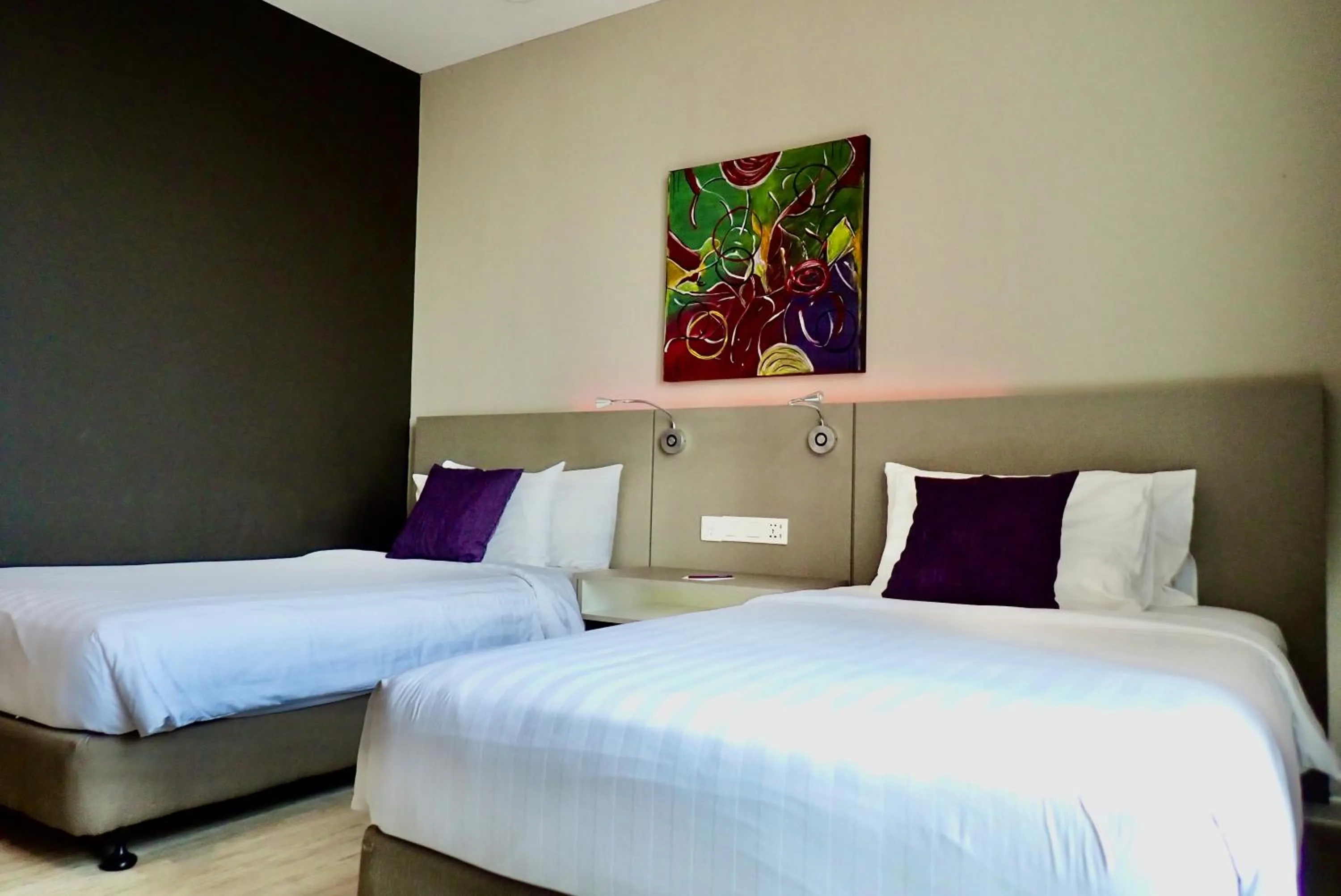 Bed in Qliq Damansara Hotel