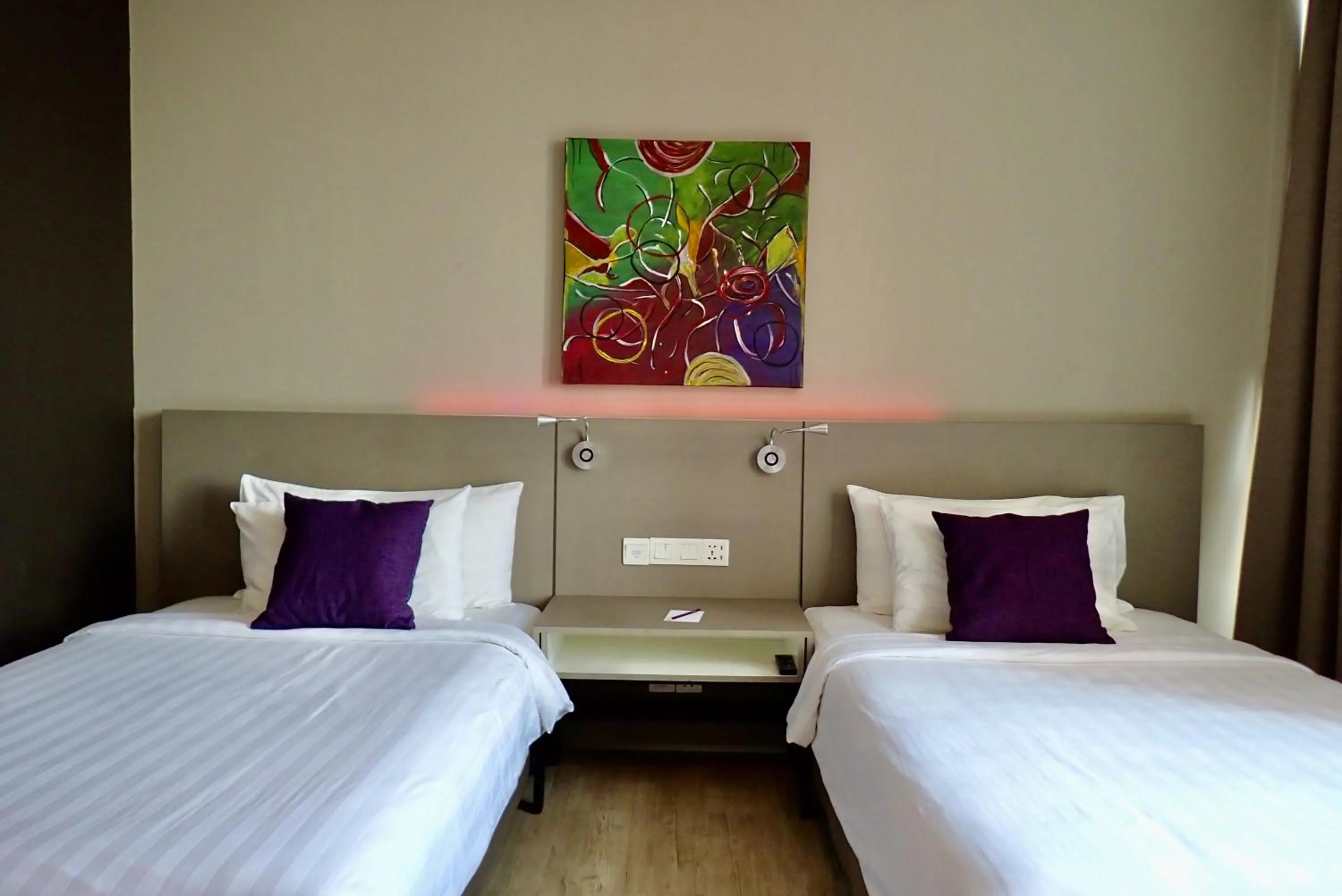 Bed in Qliq Damansara Hotel