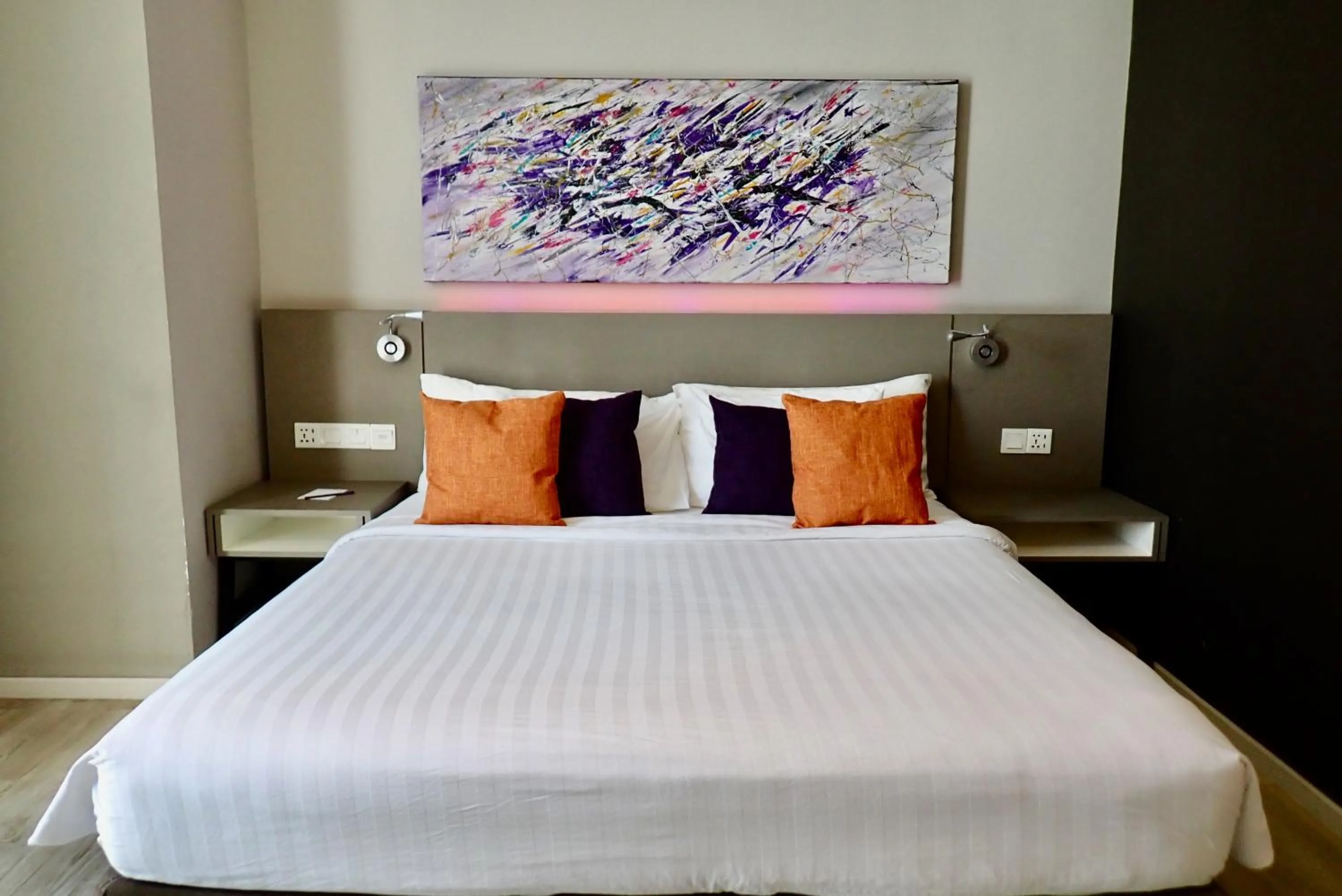 Bed in Qliq Damansara Hotel
