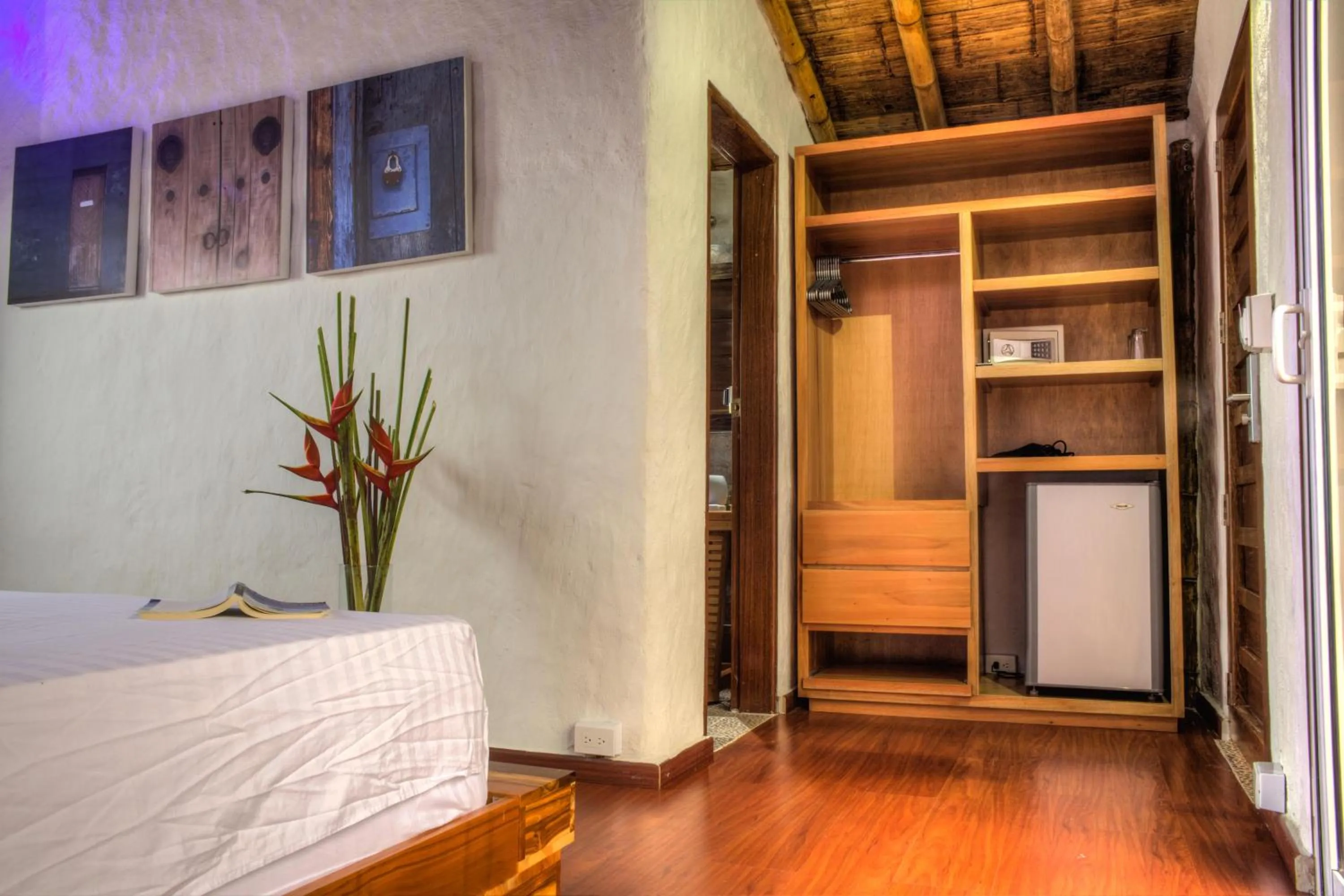 Bathroom, Bed in Villa Maria Tayrona, Jungle and Sea Experience