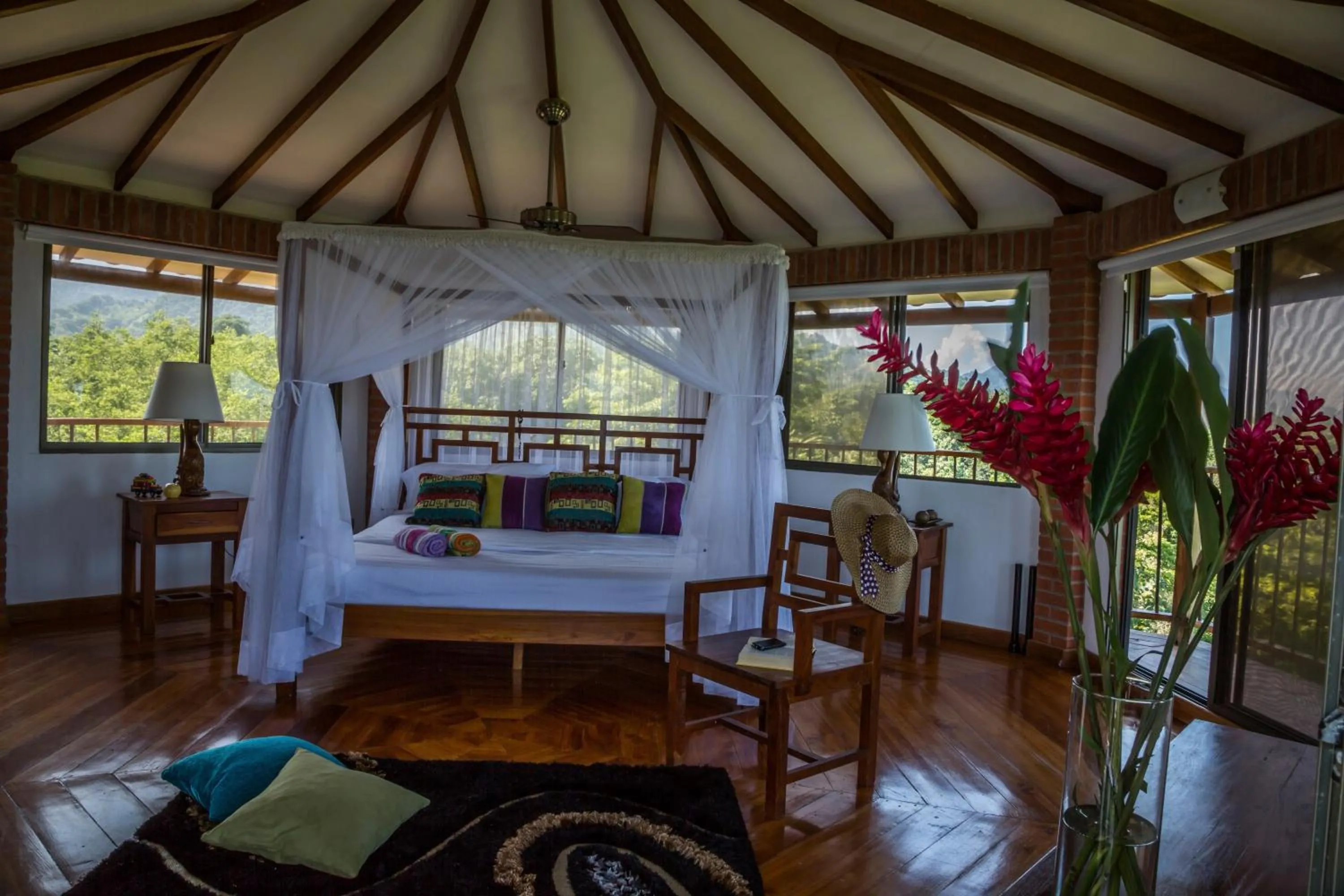 Bed in Villa Maria Tayrona, Jungle and Sea Experience