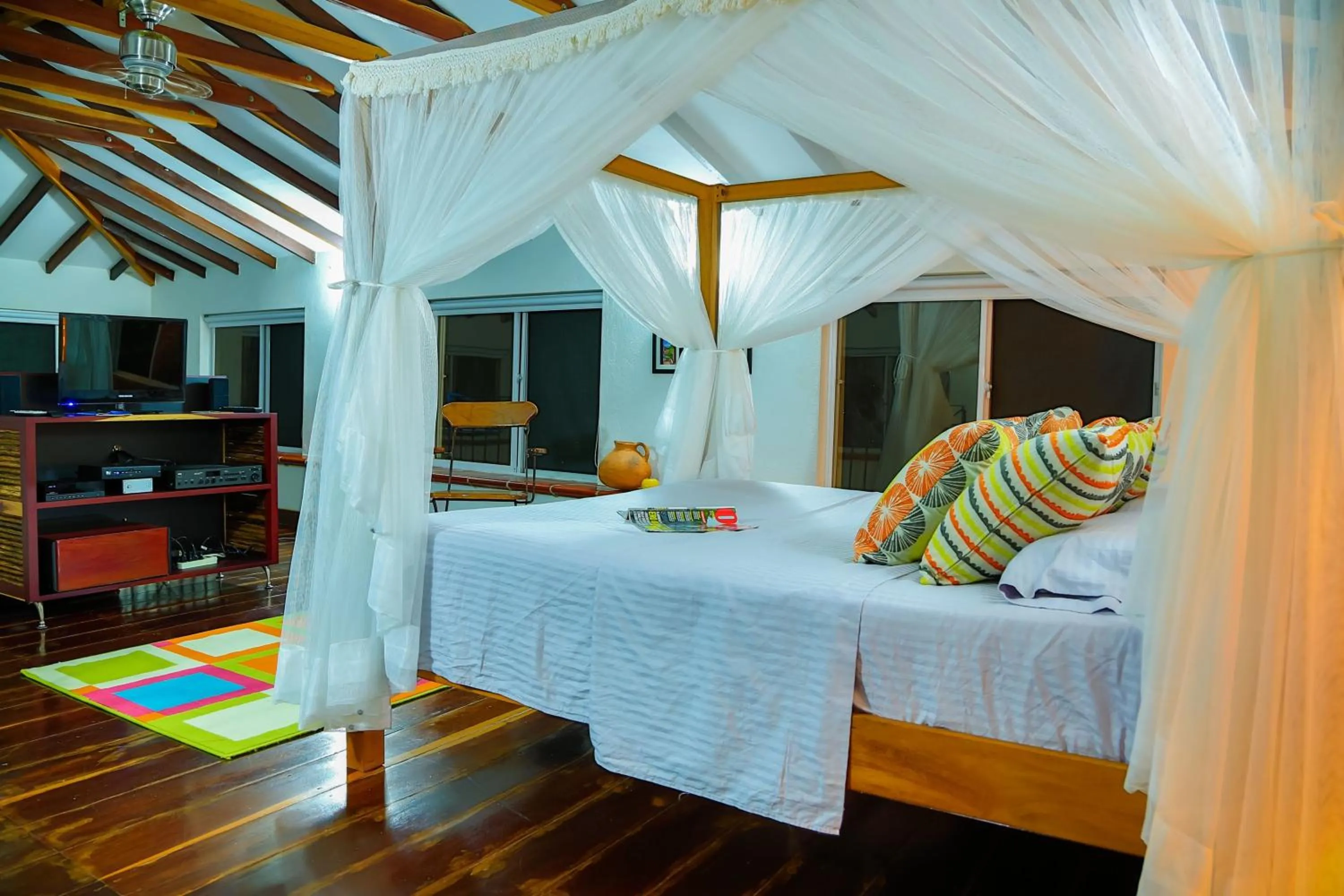 Bed in Villa Maria Tayrona, Jungle and Sea Experience