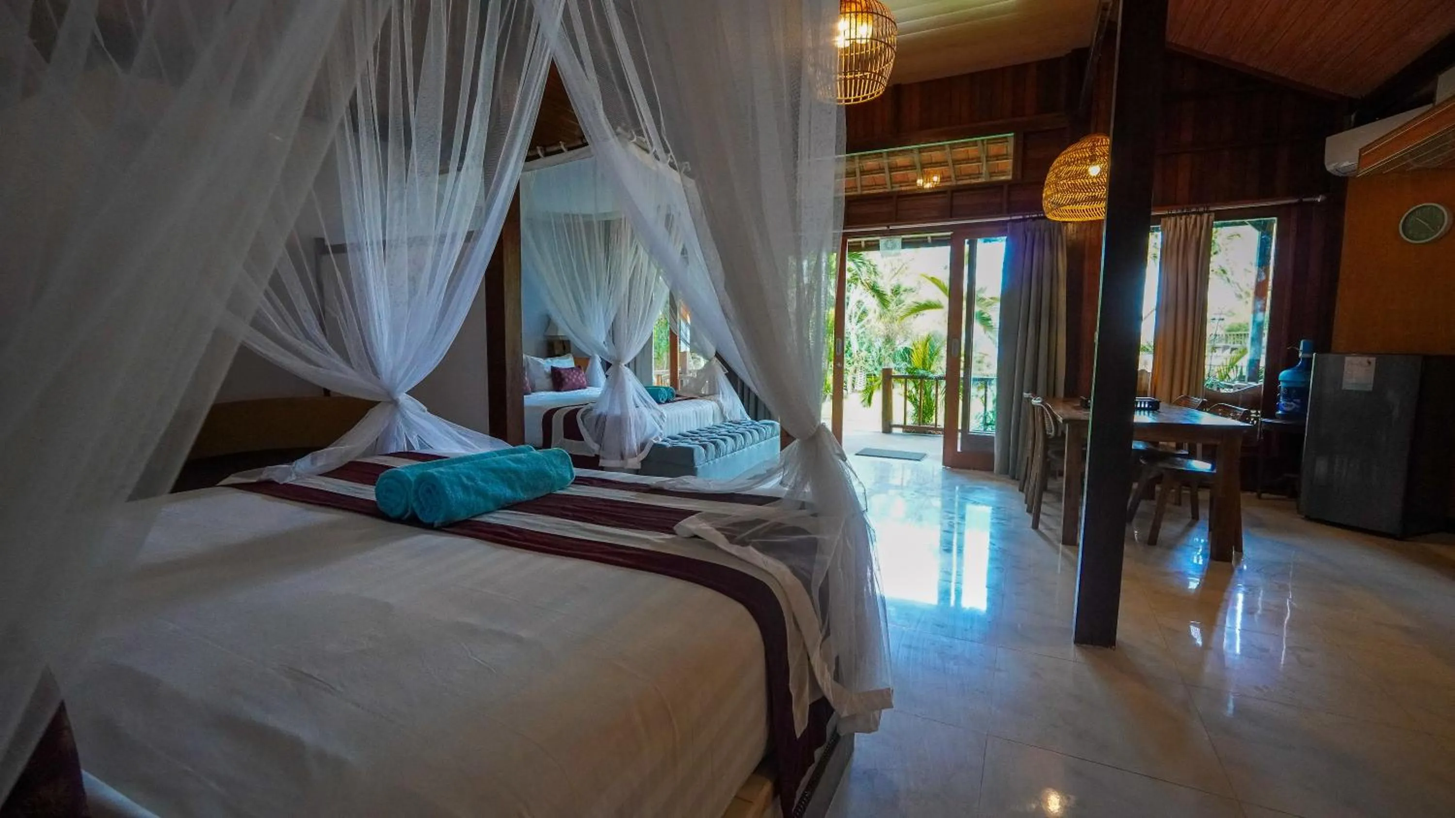 Bed in Darsan Lembongan Boutique Cottage
