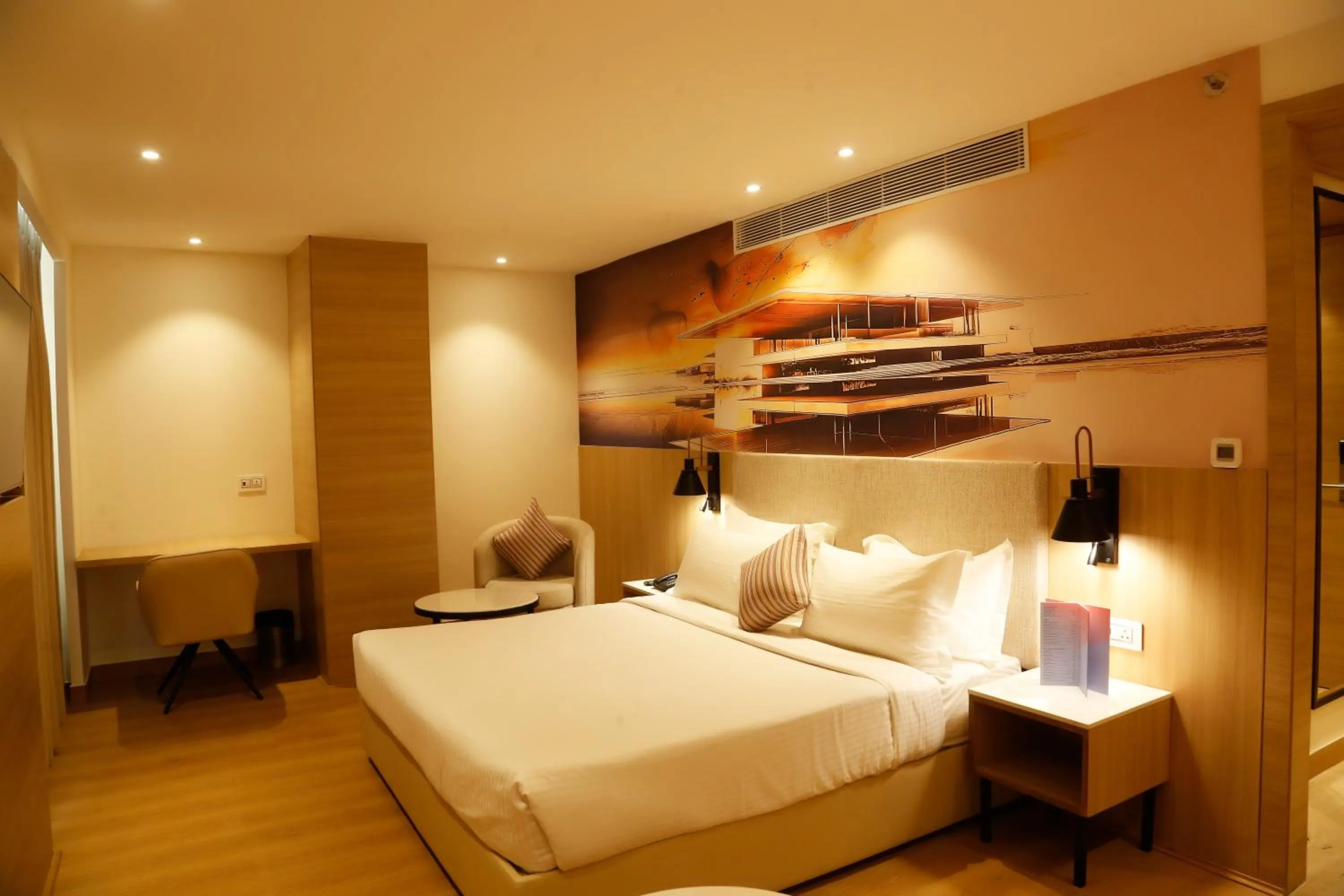 Bedroom, Bed in Tulip Inn Zirakpur