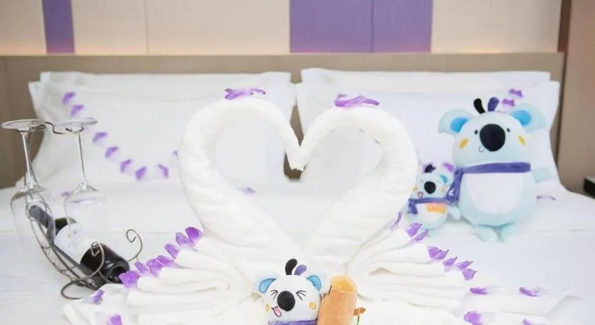 Bed in Lavande Hotel Changchun New District North Lake Longxiang Plaza