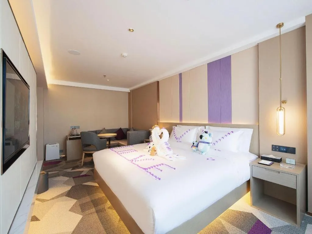 Bed in Lavande Hotel Changchun New District North Lake Longxiang Plaza