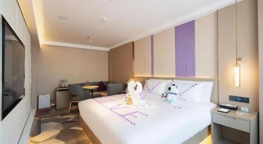 Bed in Lavande Hotel Changchun New District North Lake Longxiang Plaza