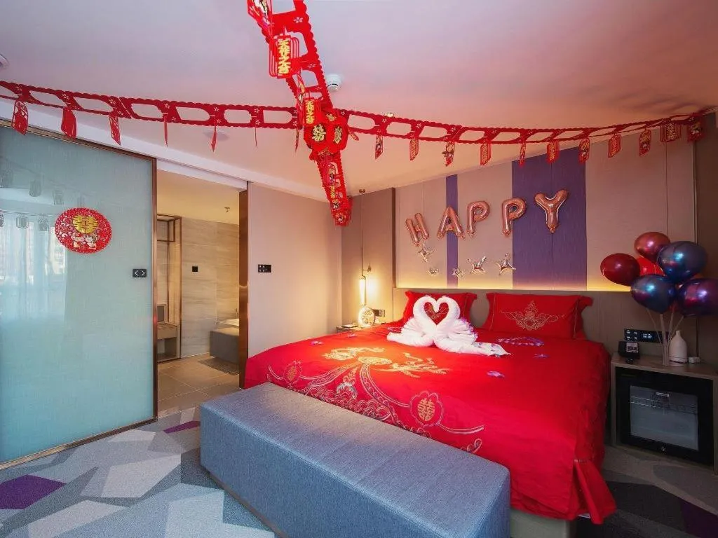 Bed in Lavande Hotel Changchun New District North Lake Longxiang Plaza