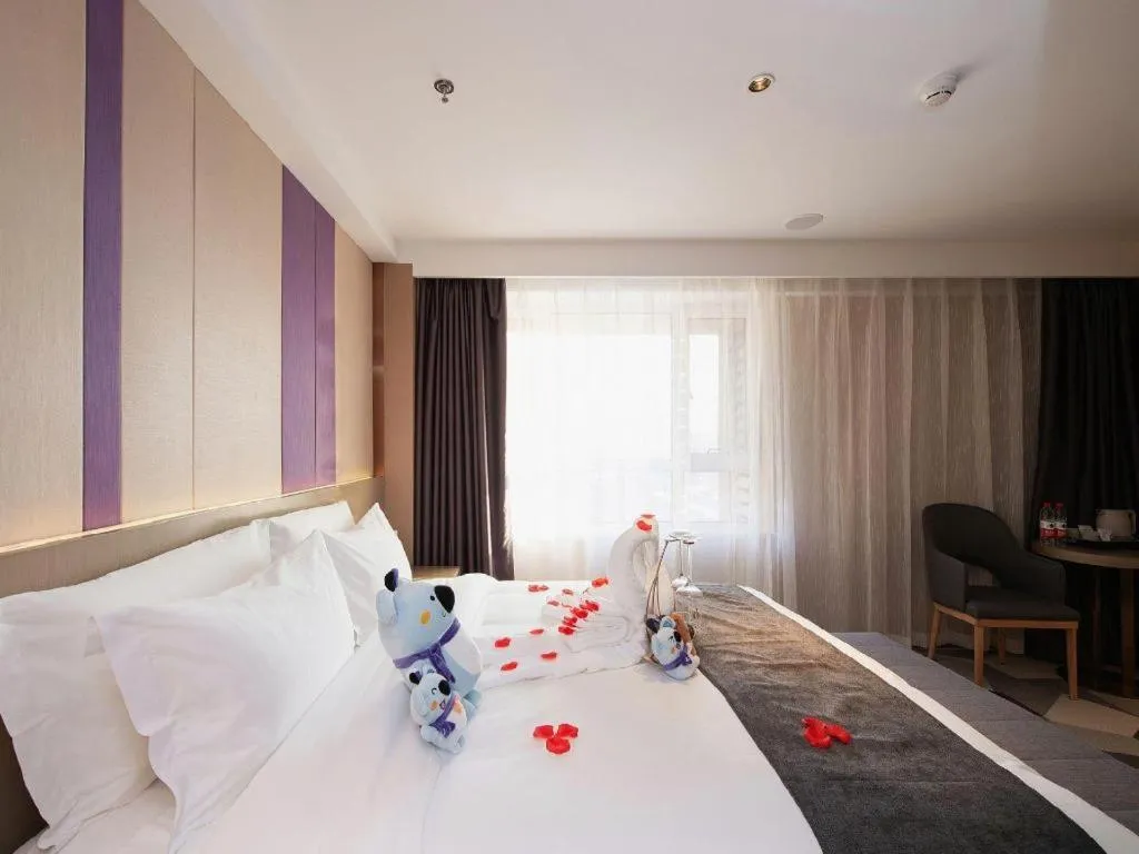 Bed in Lavande Hotel Changchun New District North Lake Longxiang Plaza