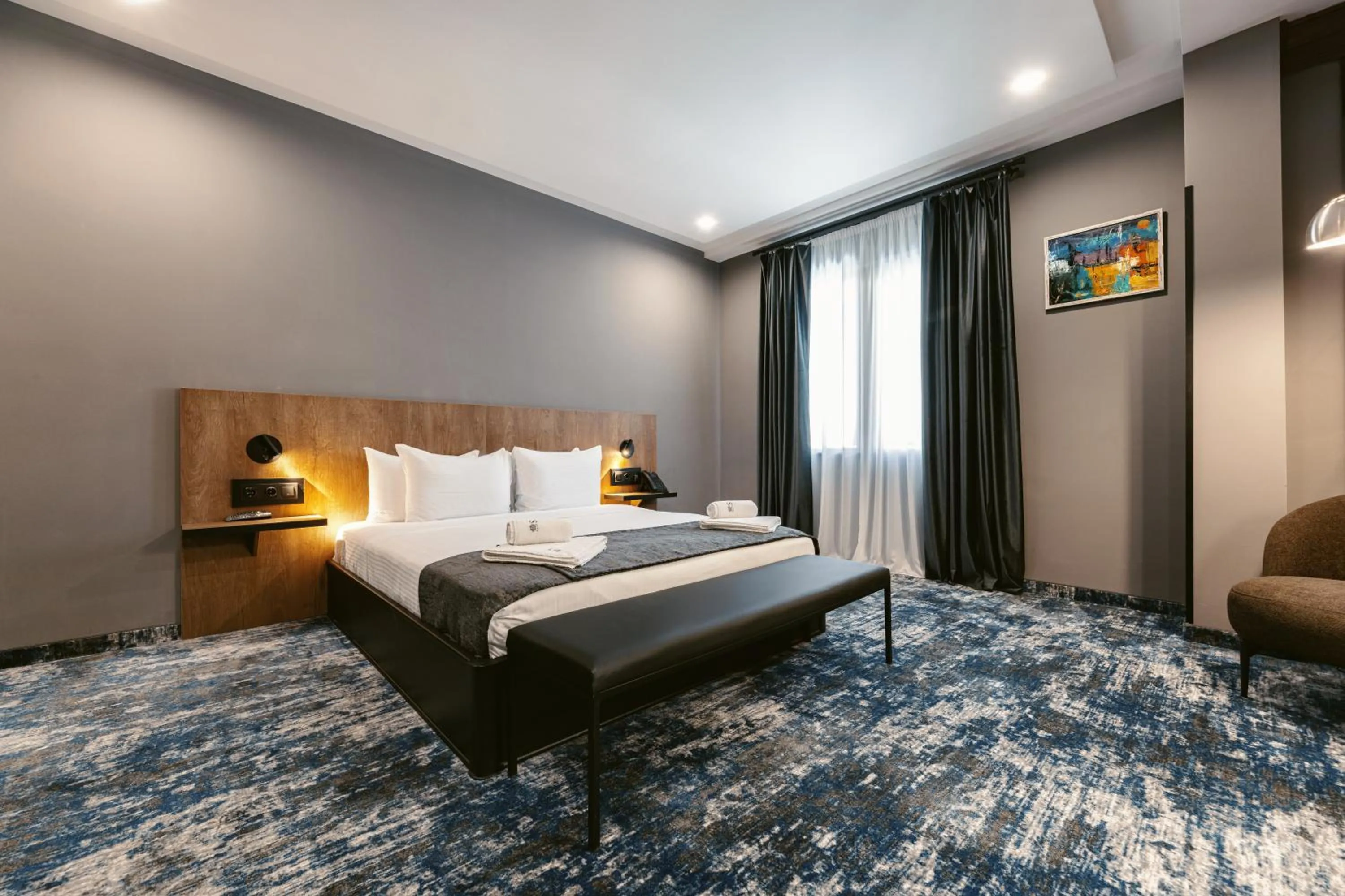 Bed in Hotel Splendid Tbilisi