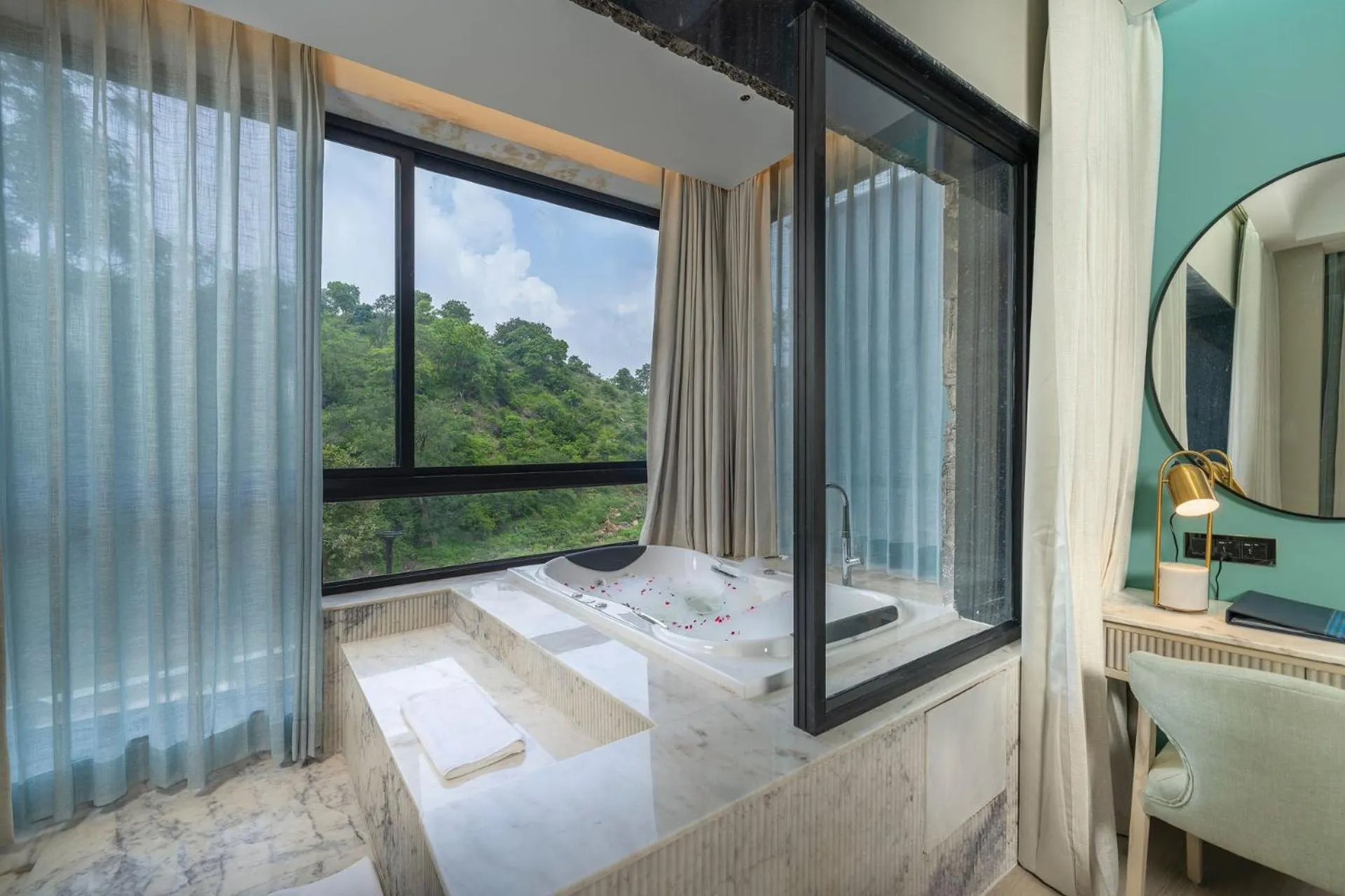 Natural landscape, Bed in Kananwas Resort, Kumbhalgarh