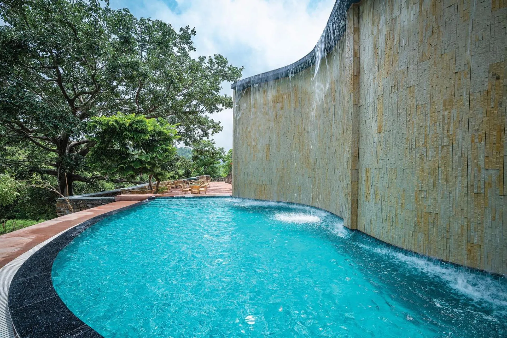 Pool view in Kananwas Resort, Kumbhalgarh