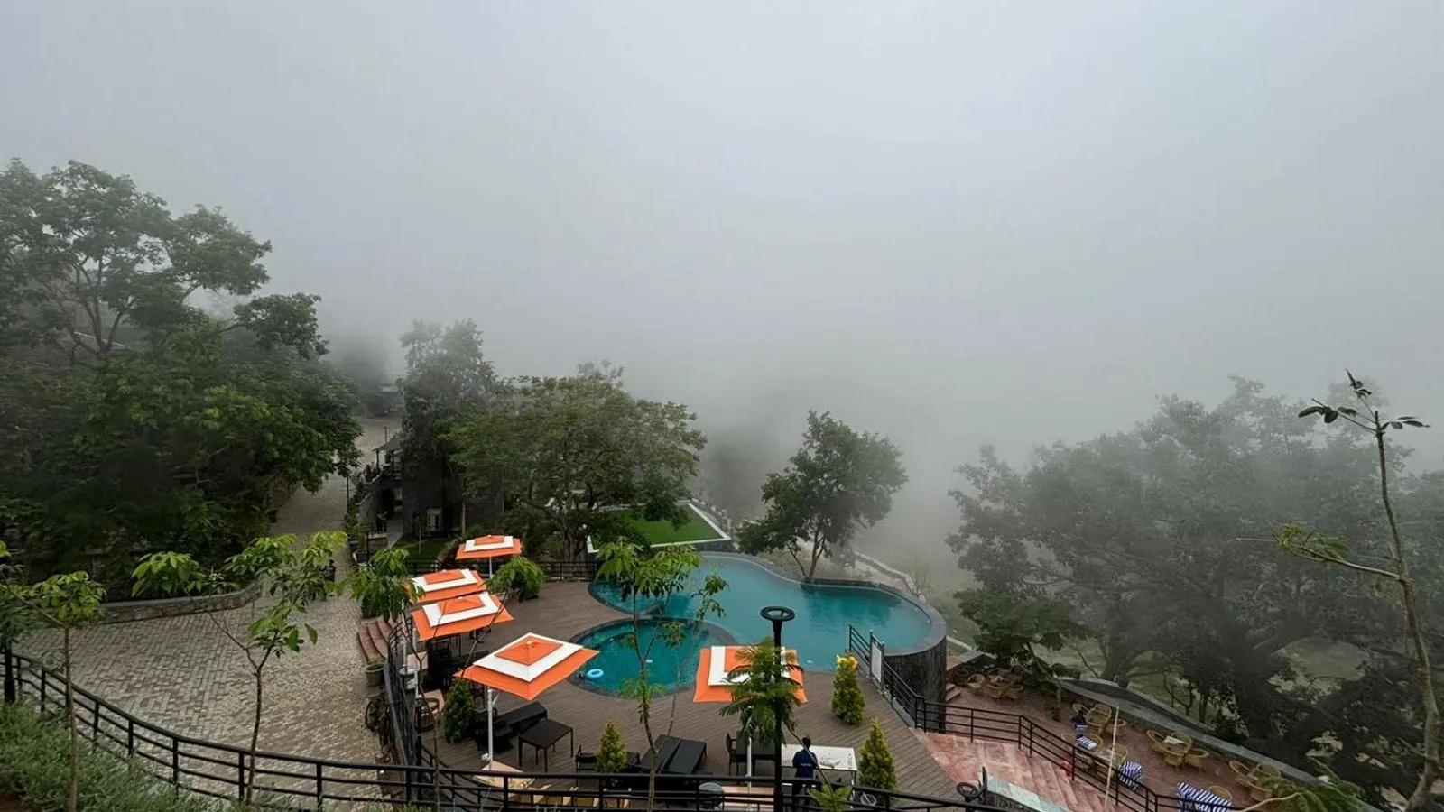 Pool view in Kananwas Resort, Kumbhalgarh
