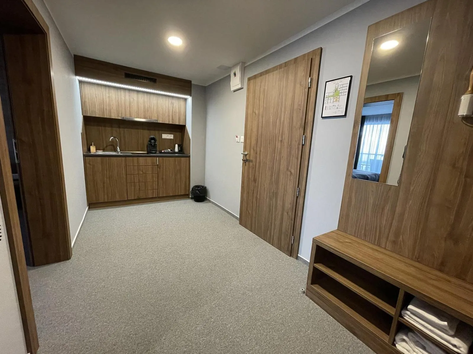 Kitchen or kitchenette in Hotel Eurobus