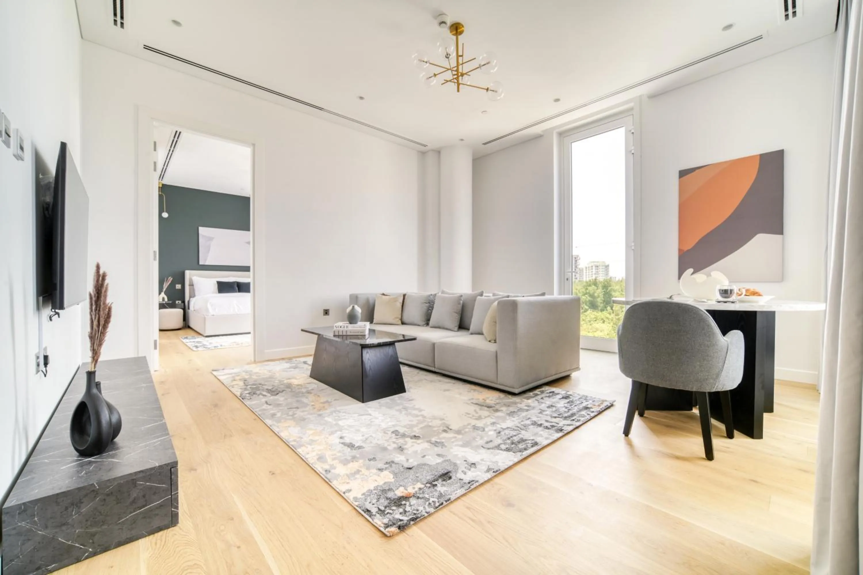 Living room in Stella Stays Al-Barari