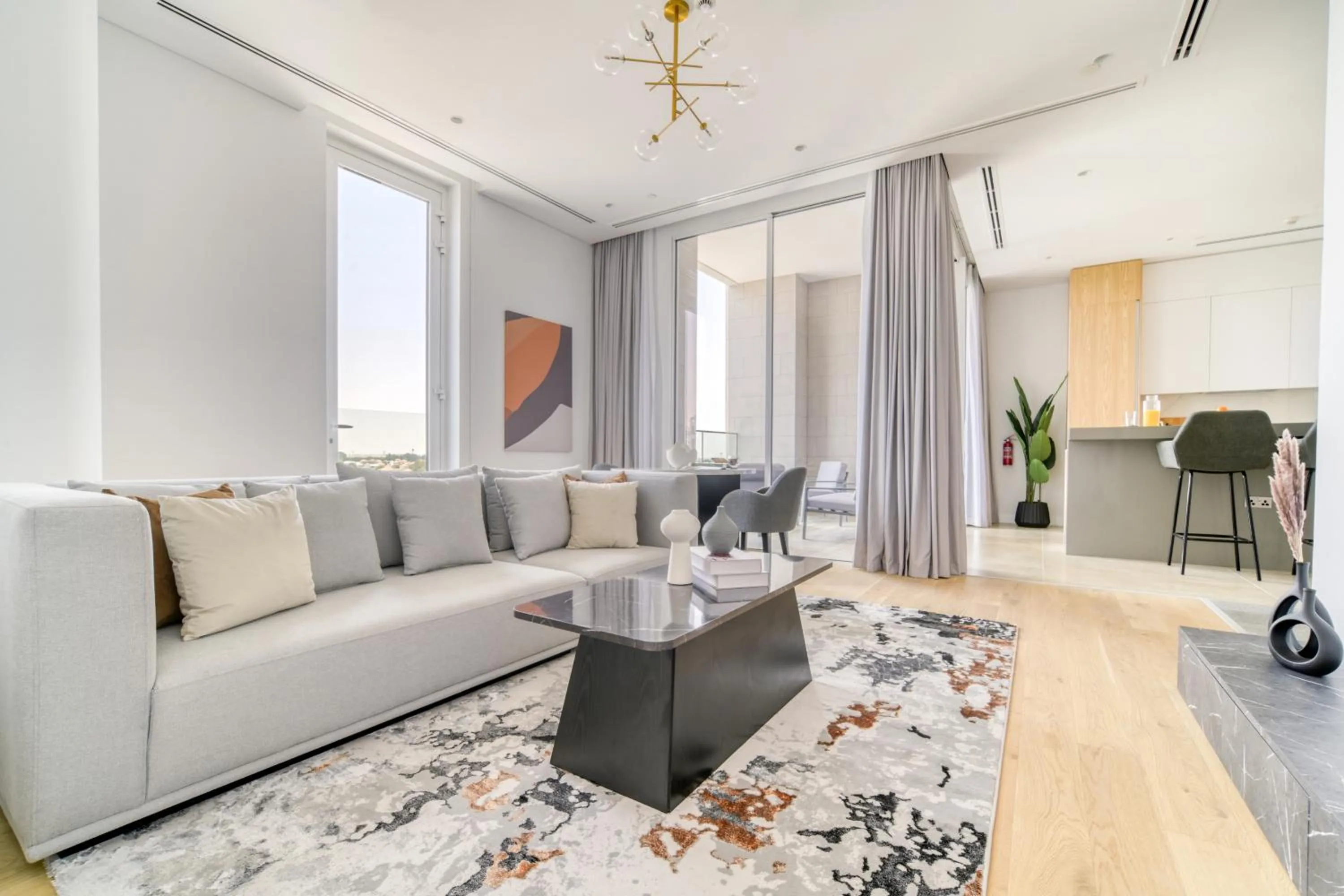 Living room in Stella Stays Al-Barari