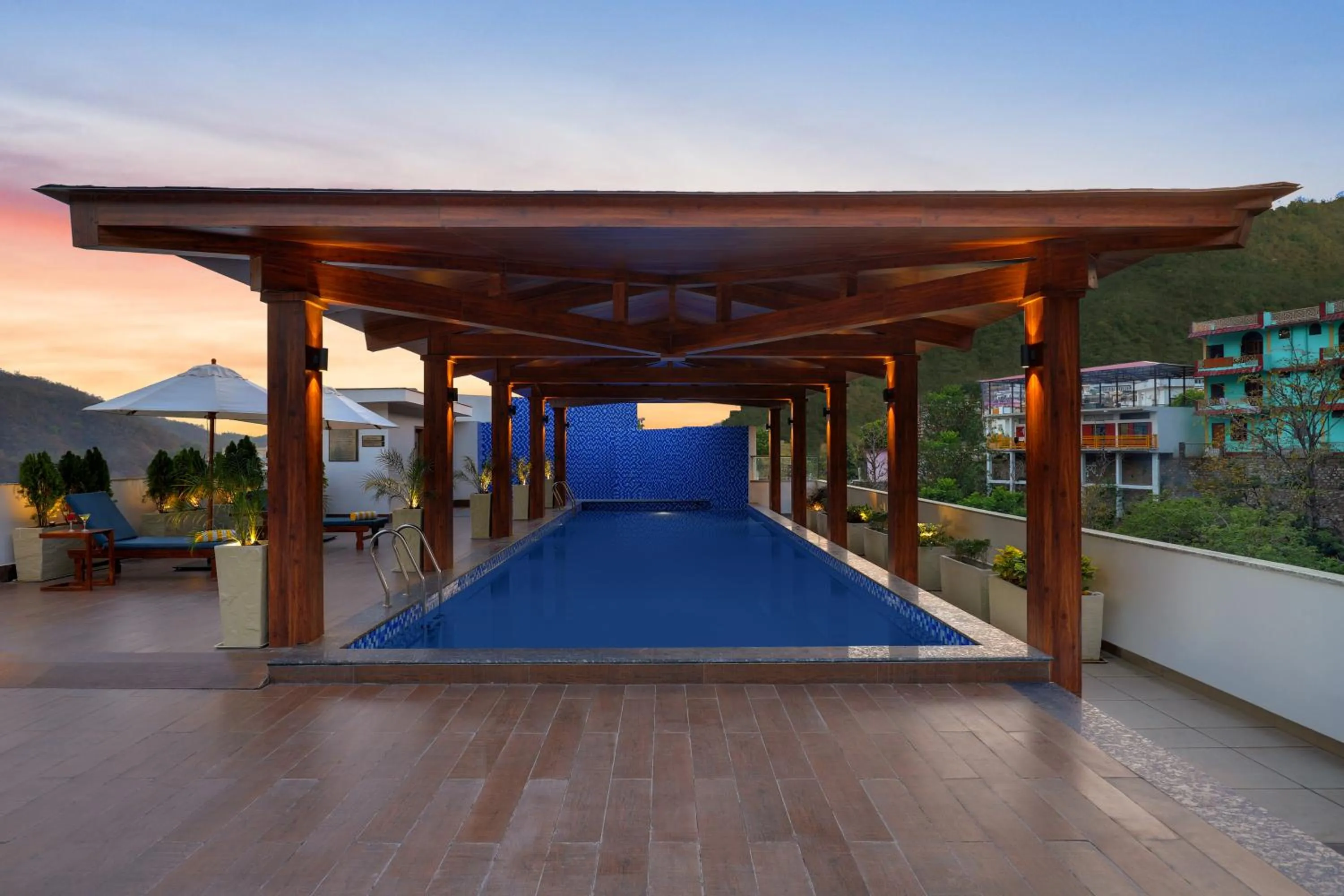 Swimming pool in Lemon Tree Hotel, Tapovan Rishikesh
