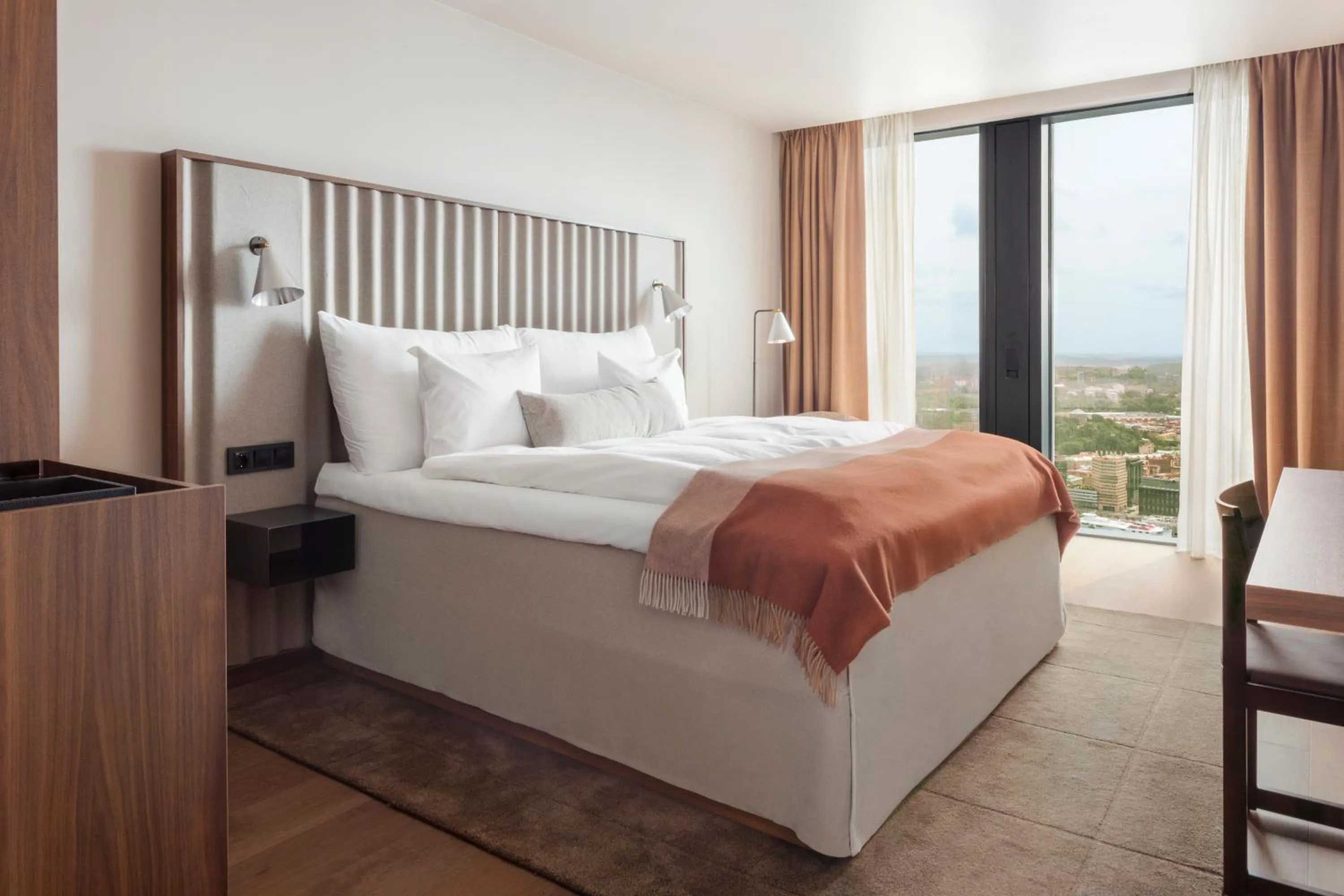 Bed in Clarion Hotel Karlatornet