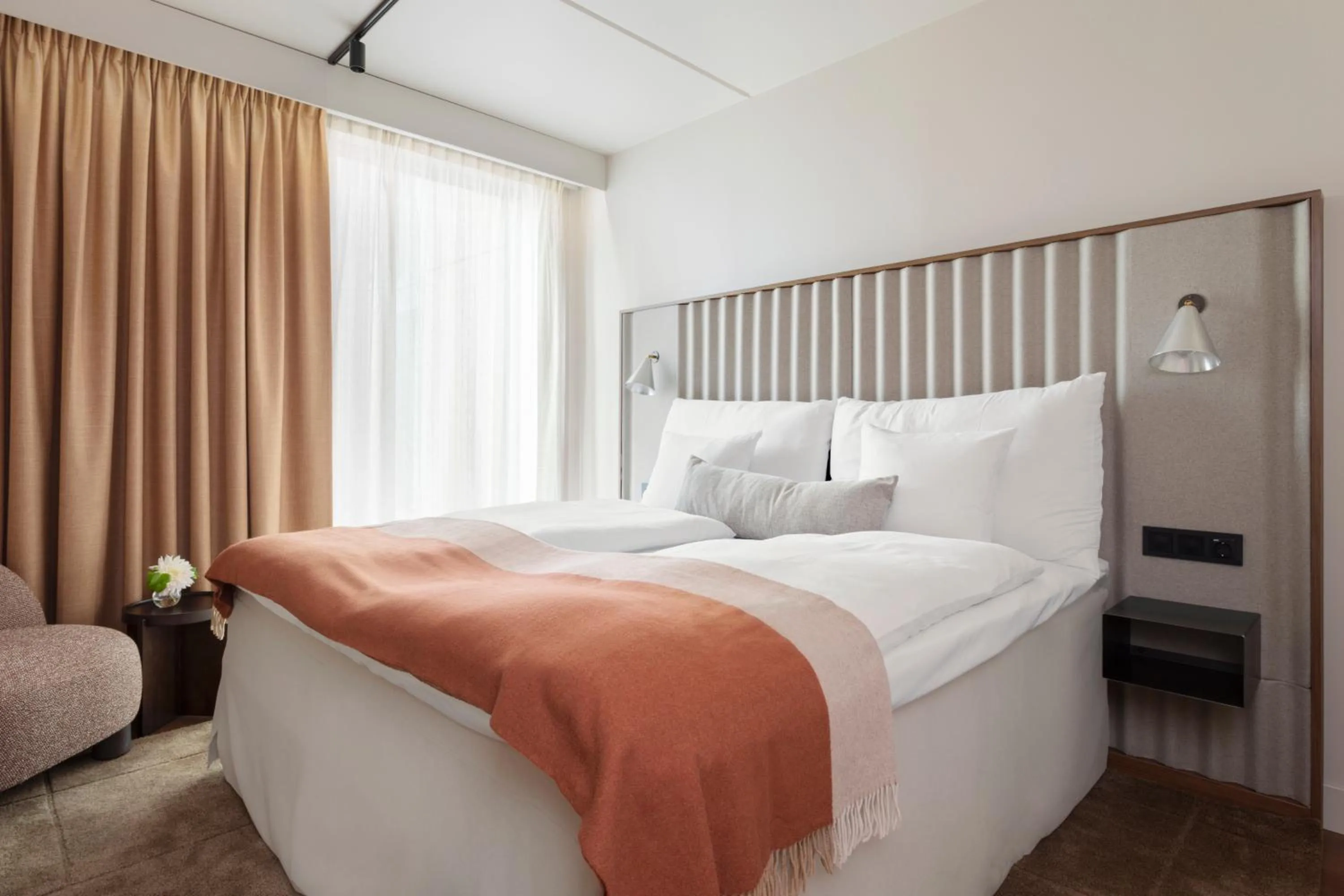 Bed in Clarion Hotel Karlatornet