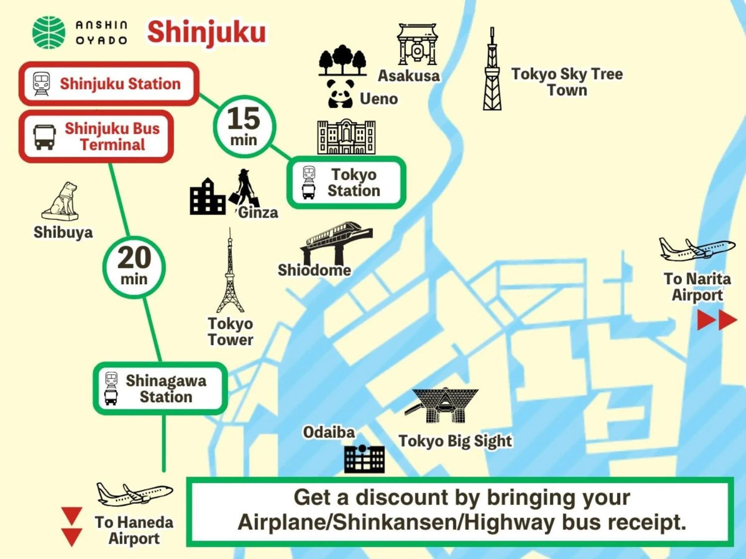 Off site in Anshin oyado Tokyo Man Shinjuku