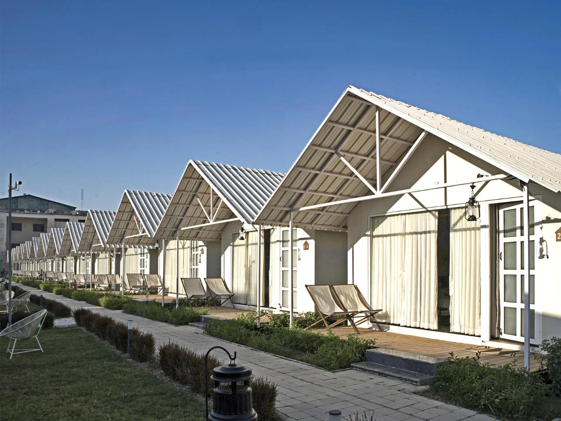 Area and facilities in Praveg Tent City Saryu Ayodhya