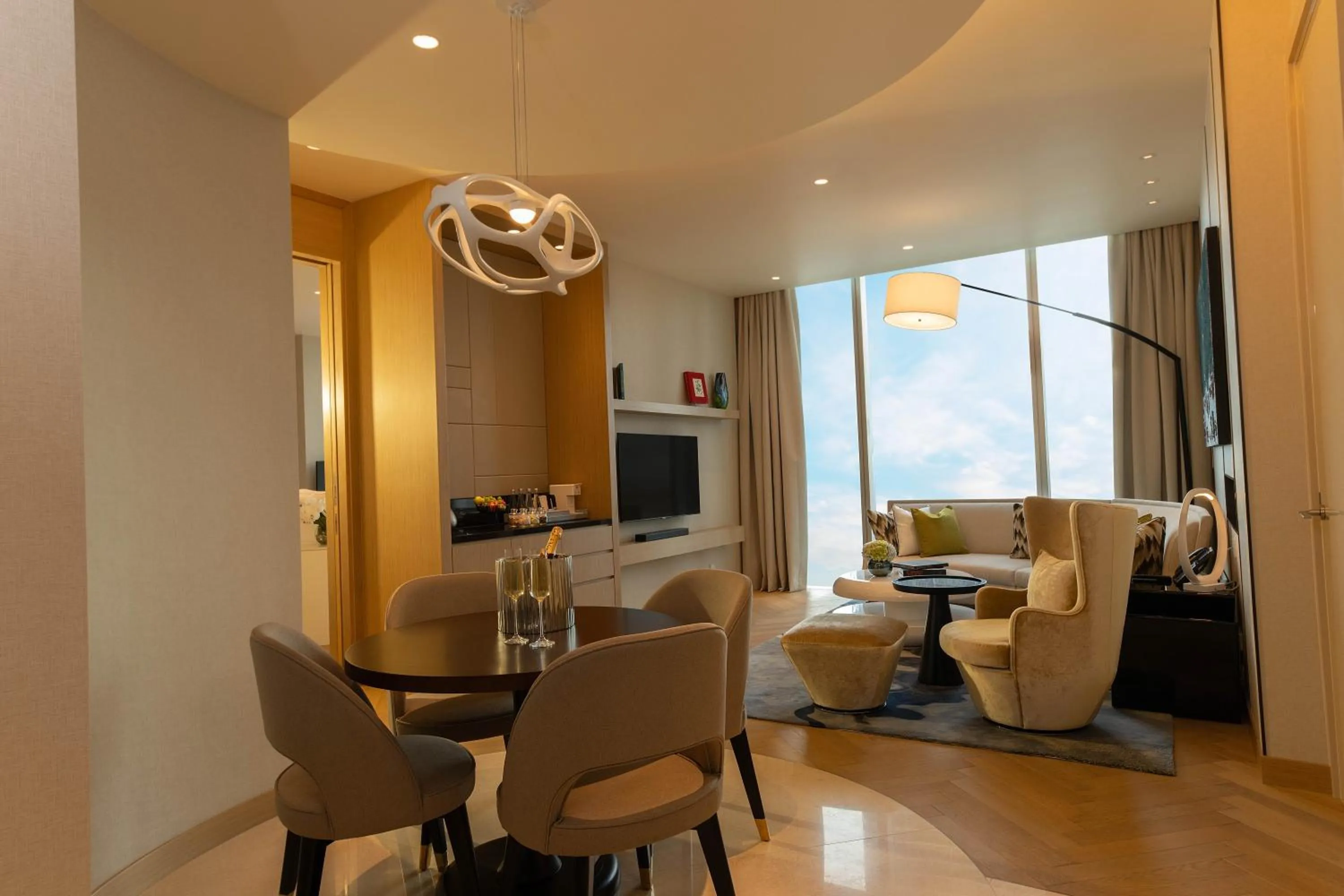 Living room in Cinnamon Life at City of Dreams