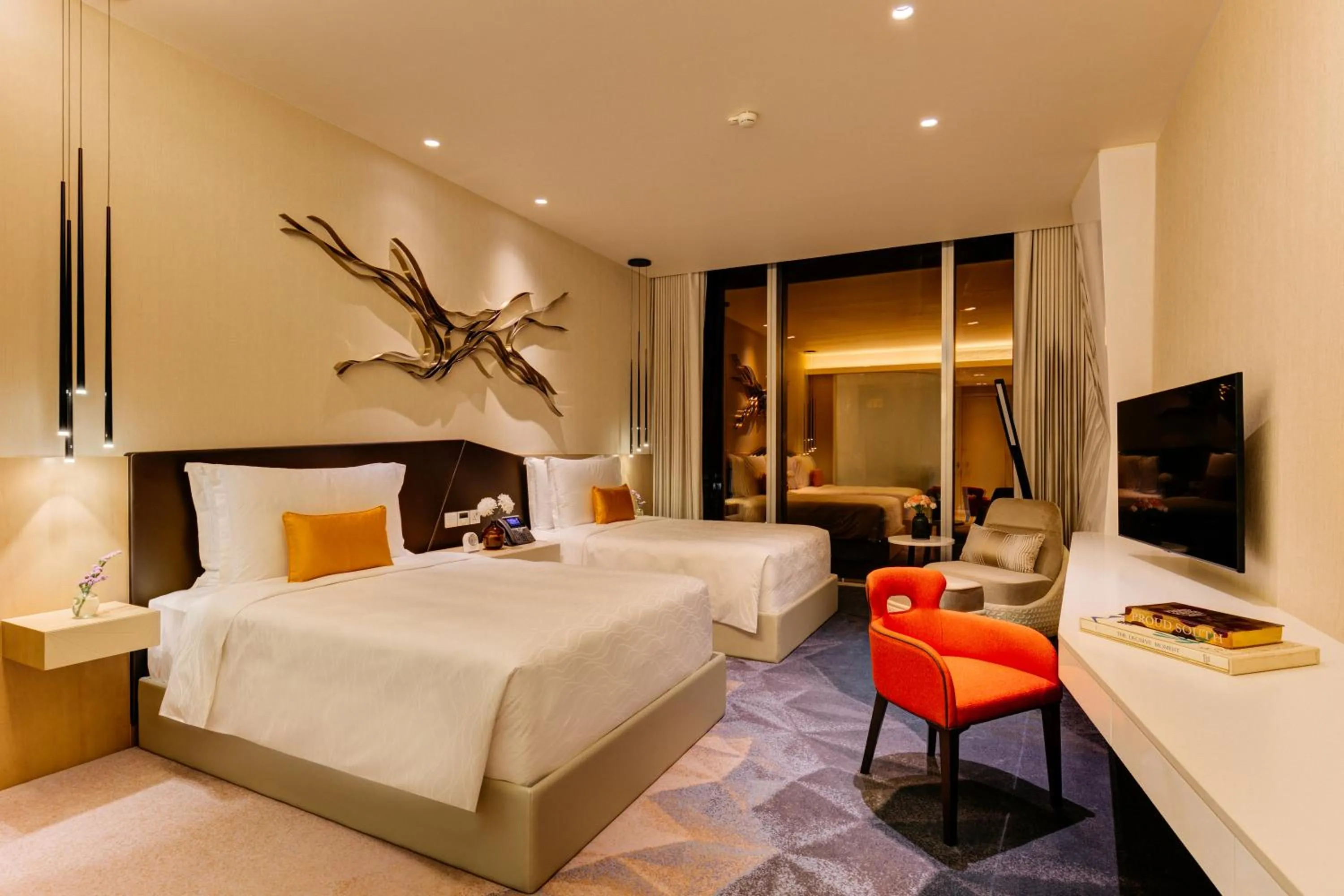 Bedroom, Bed in Cinnamon Life at City of Dreams