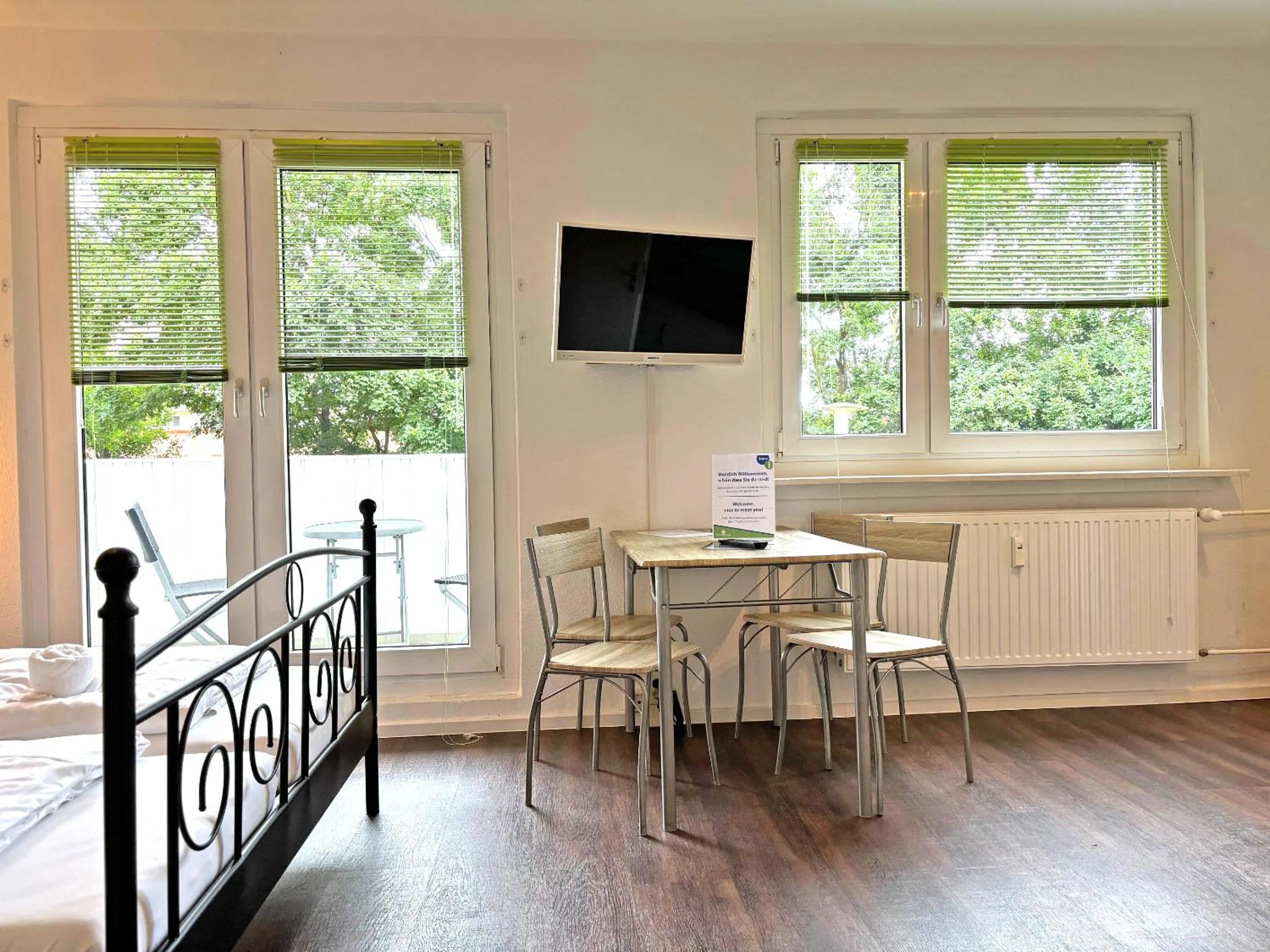 Seating area in Hammerhotel Apartments Halle Saale