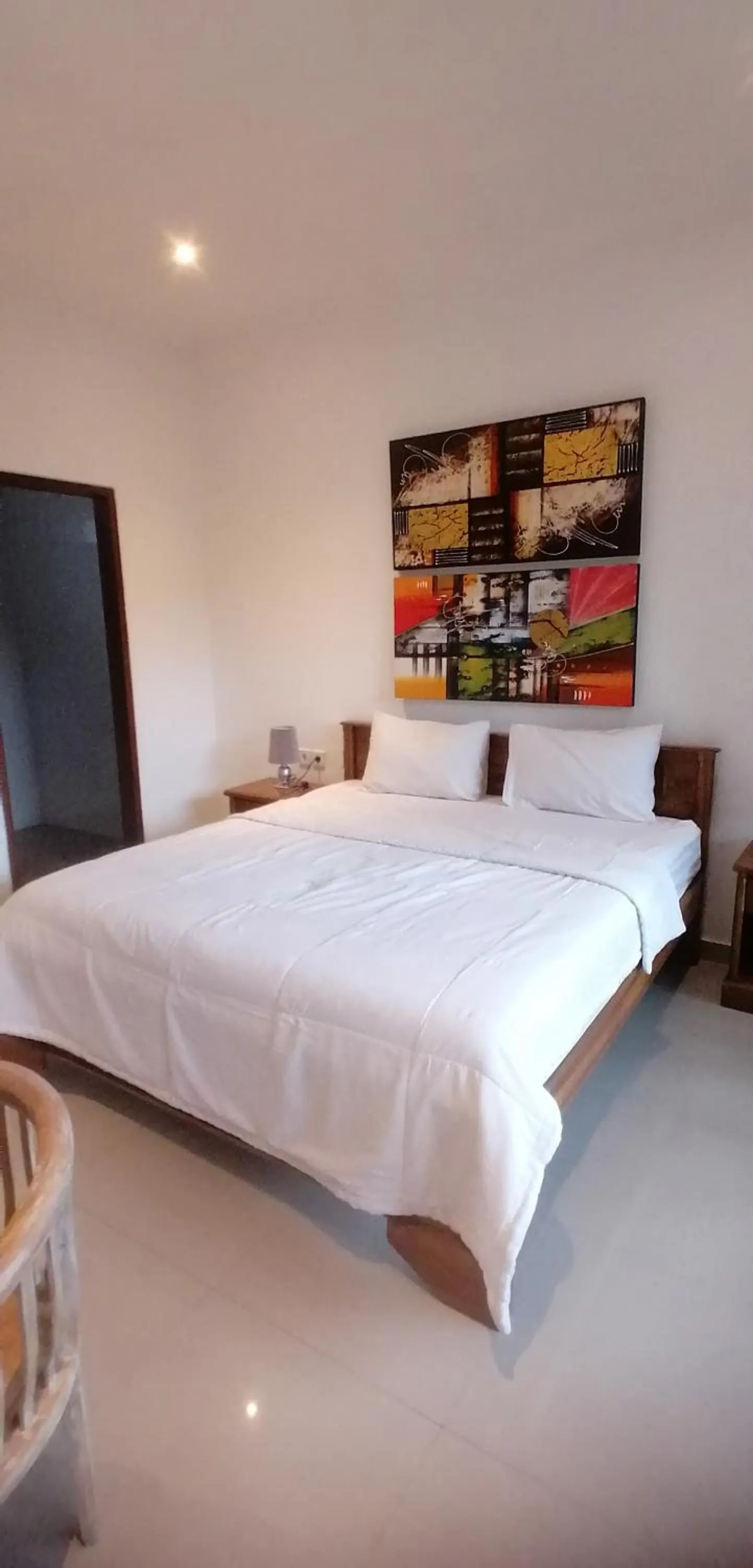 Bedroom, Bed in D'tegal Guest House- Tropical Courtyard in Canggu