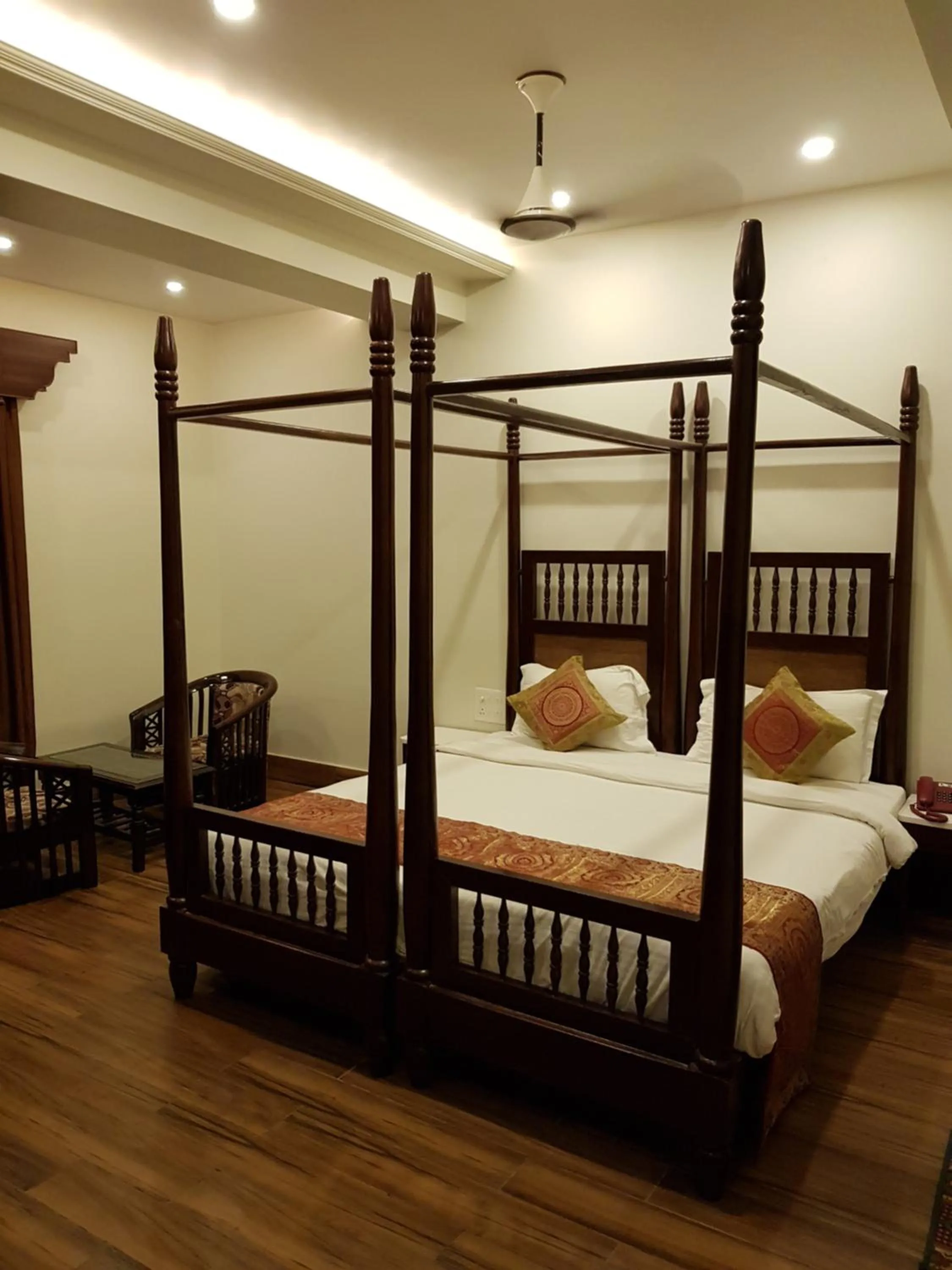 Bed in Hotel Banaras Haveli