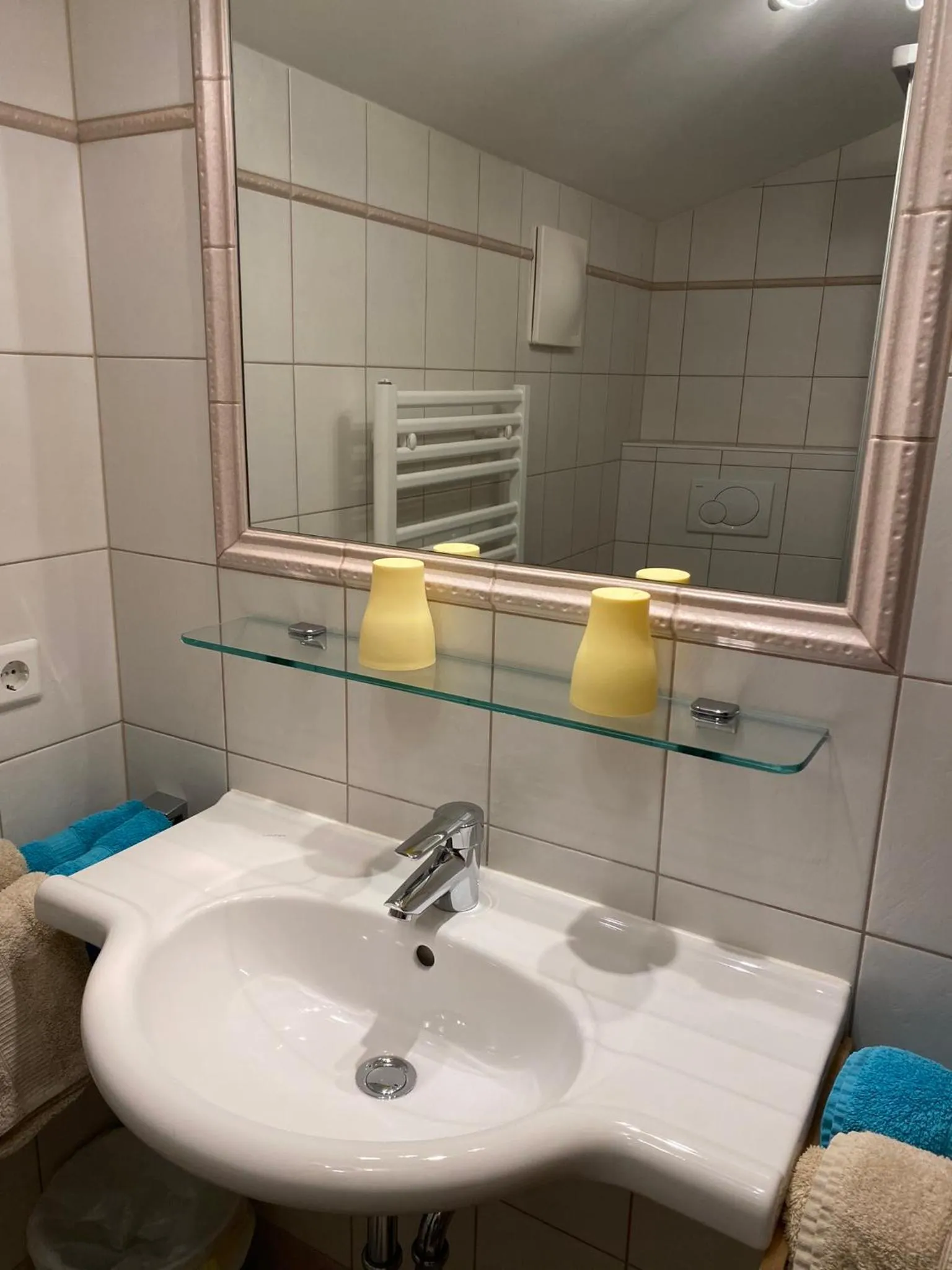 Shower in Ferienwohnungen Vierthaler