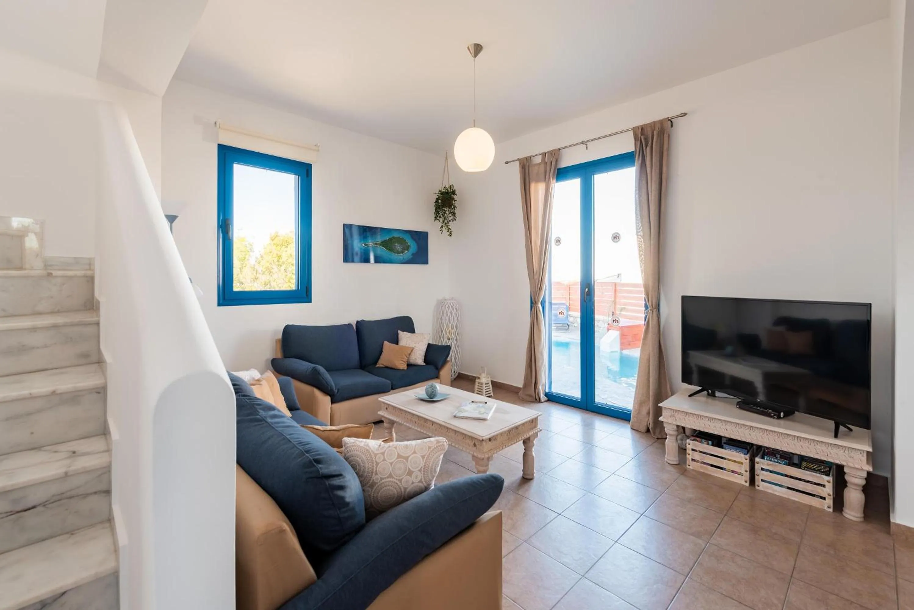 Living room in Blue Sea Villa