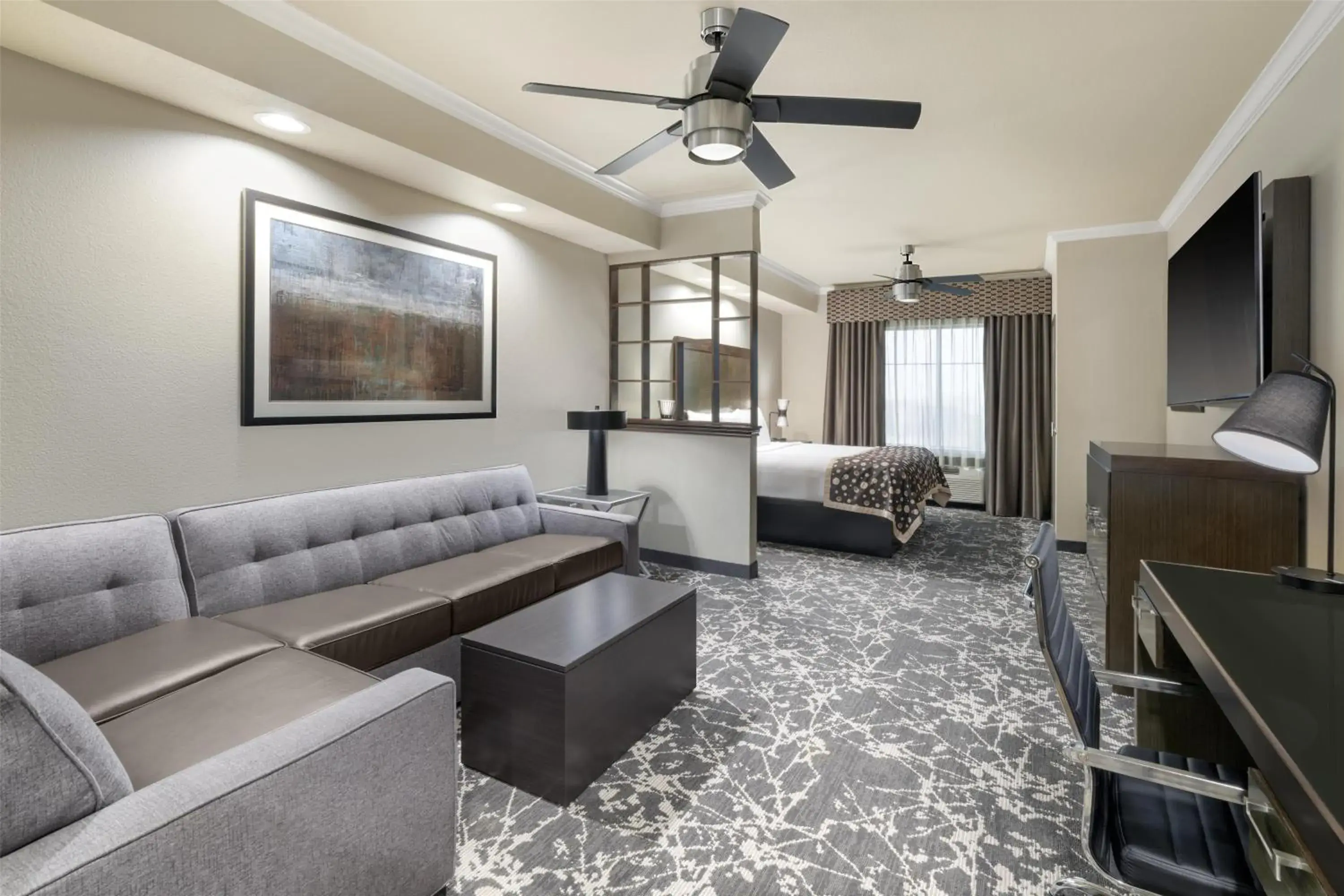 King Room with Sofa Bed and Walk-In Shower - Disability Access in Best Western Premier Crown Chase Inn & Suites King Room with Sofa Bed and Walk-In Shower - Disability Access in Best Western Premier Crown Chase Inn & Suites