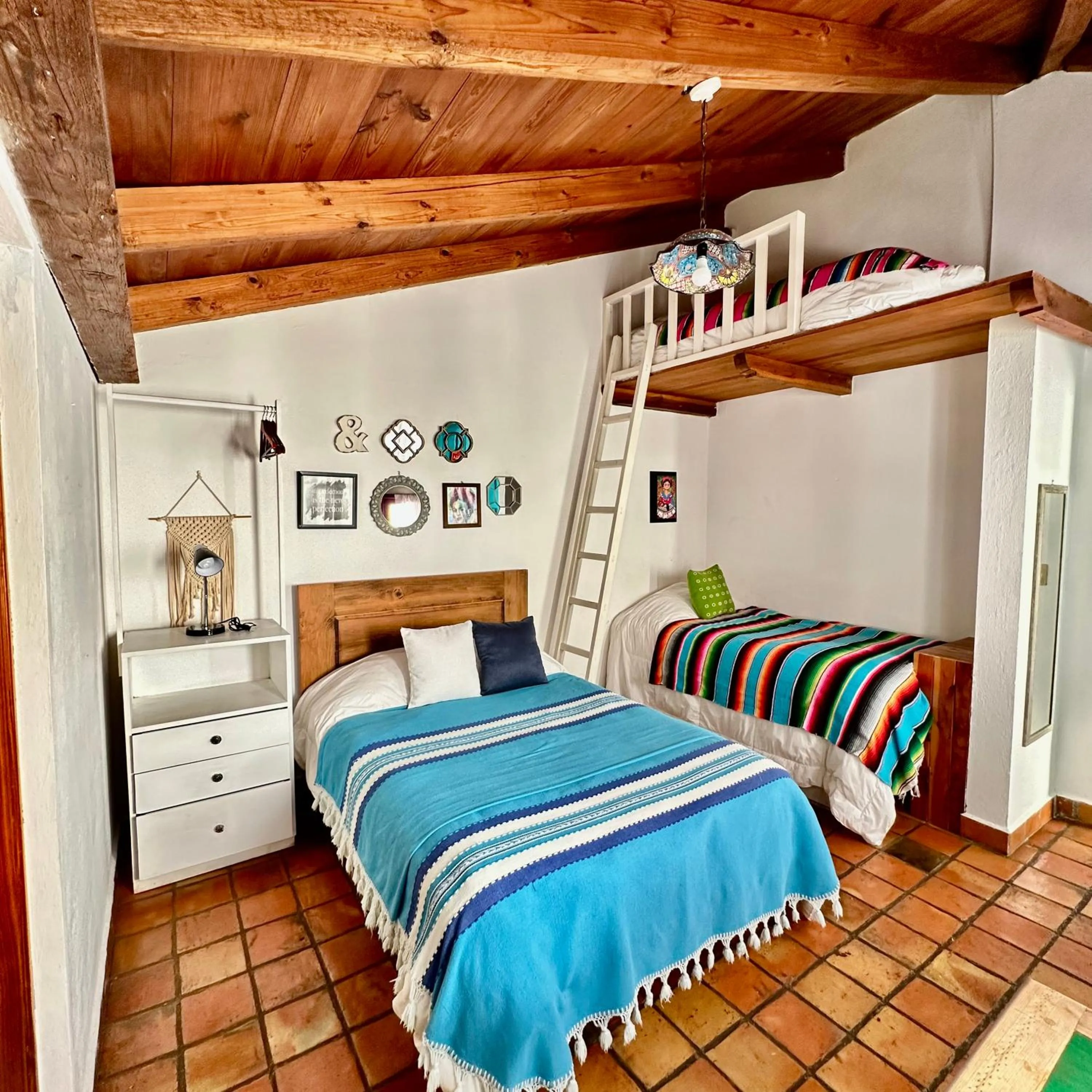 Bed in La Etelvina Suites