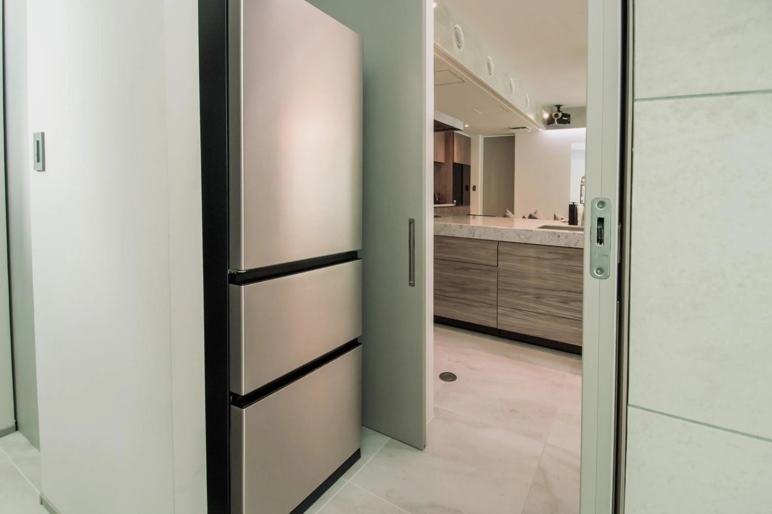 kitchen in pool villa Sanrriott Okinawa Motobu