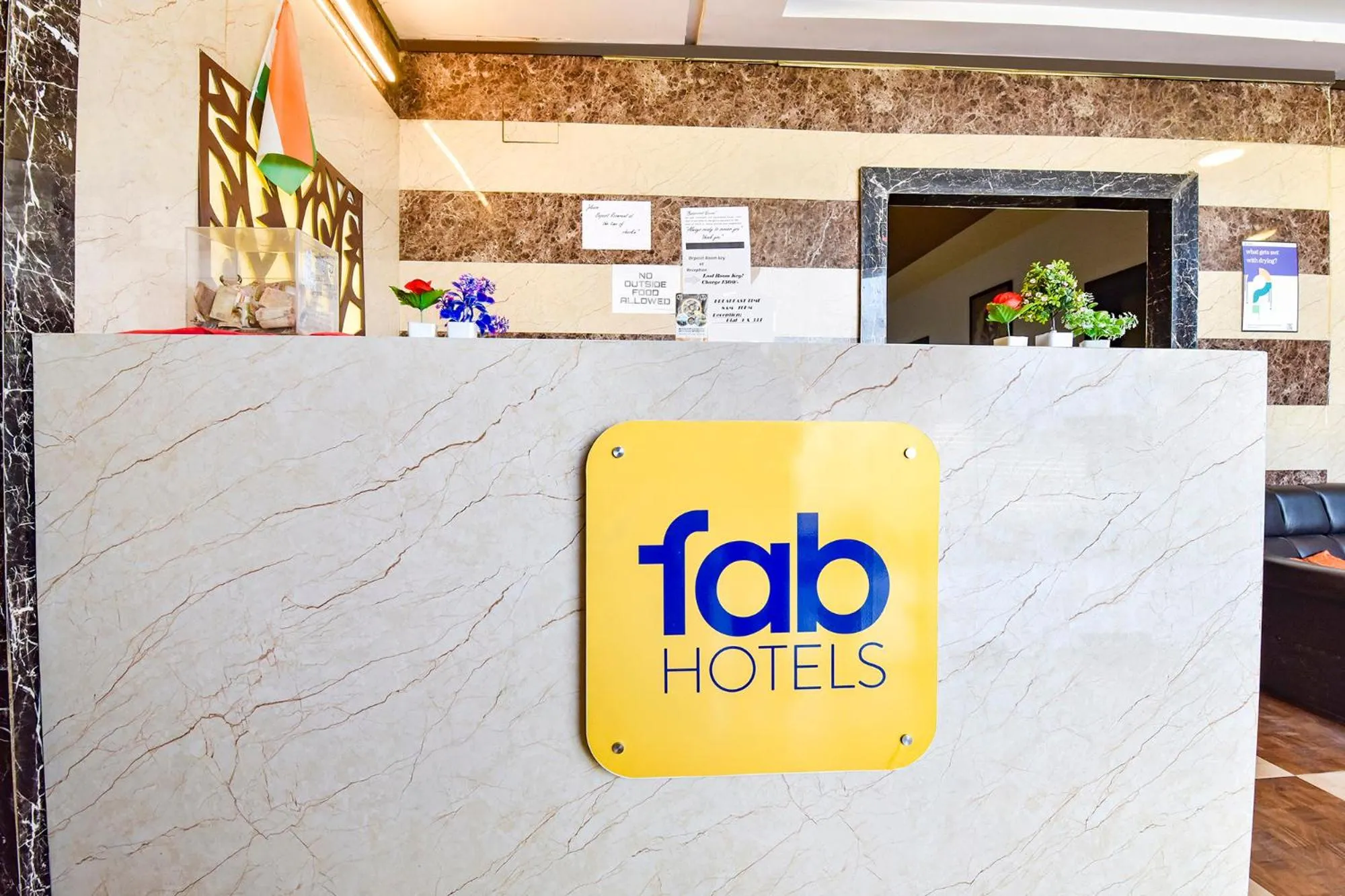 Lobby or reception in FabHotel Dream Palace