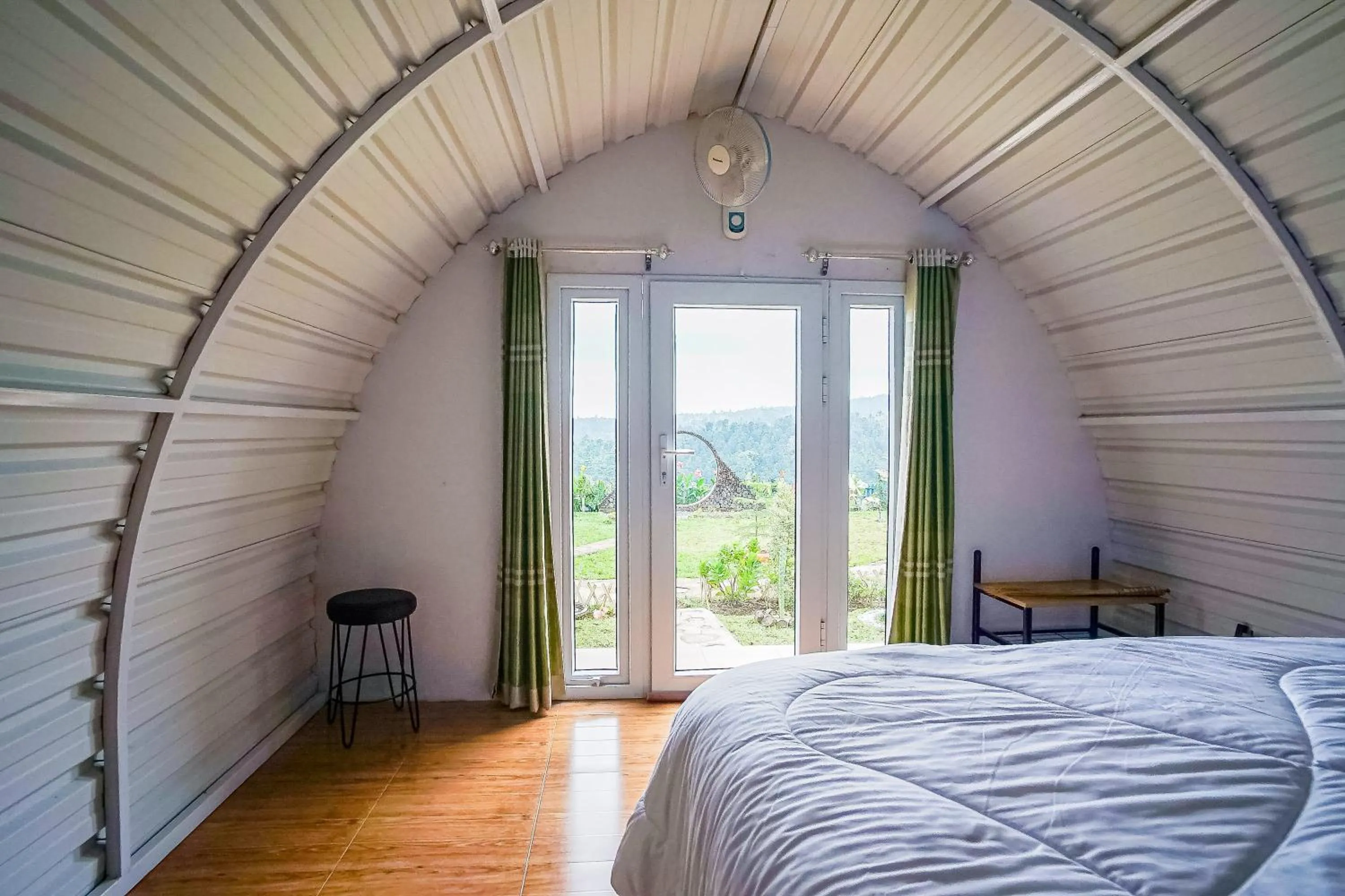 Bedroom, Bed in Rainbow Glamping