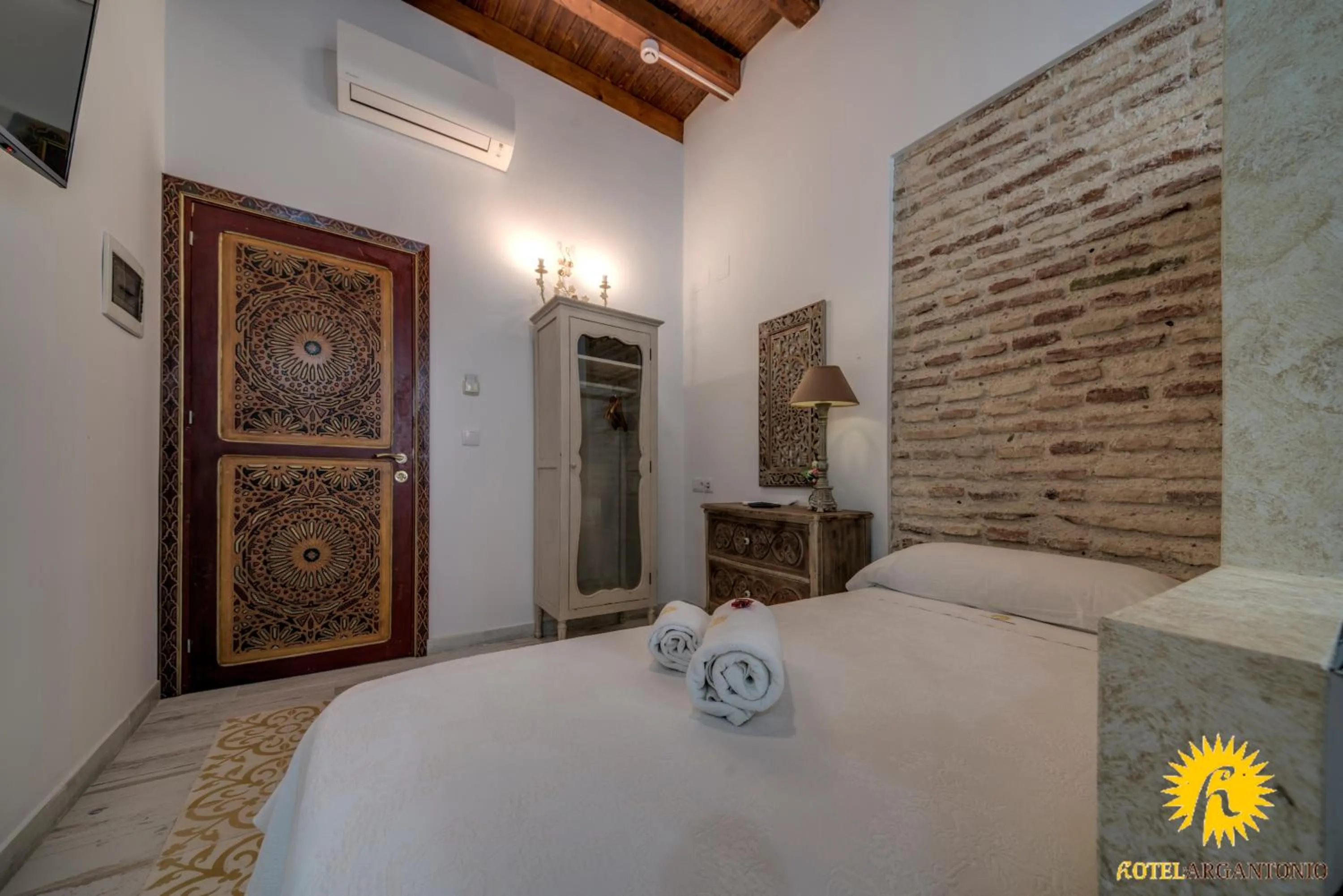 Bed in Hotel Argantonio