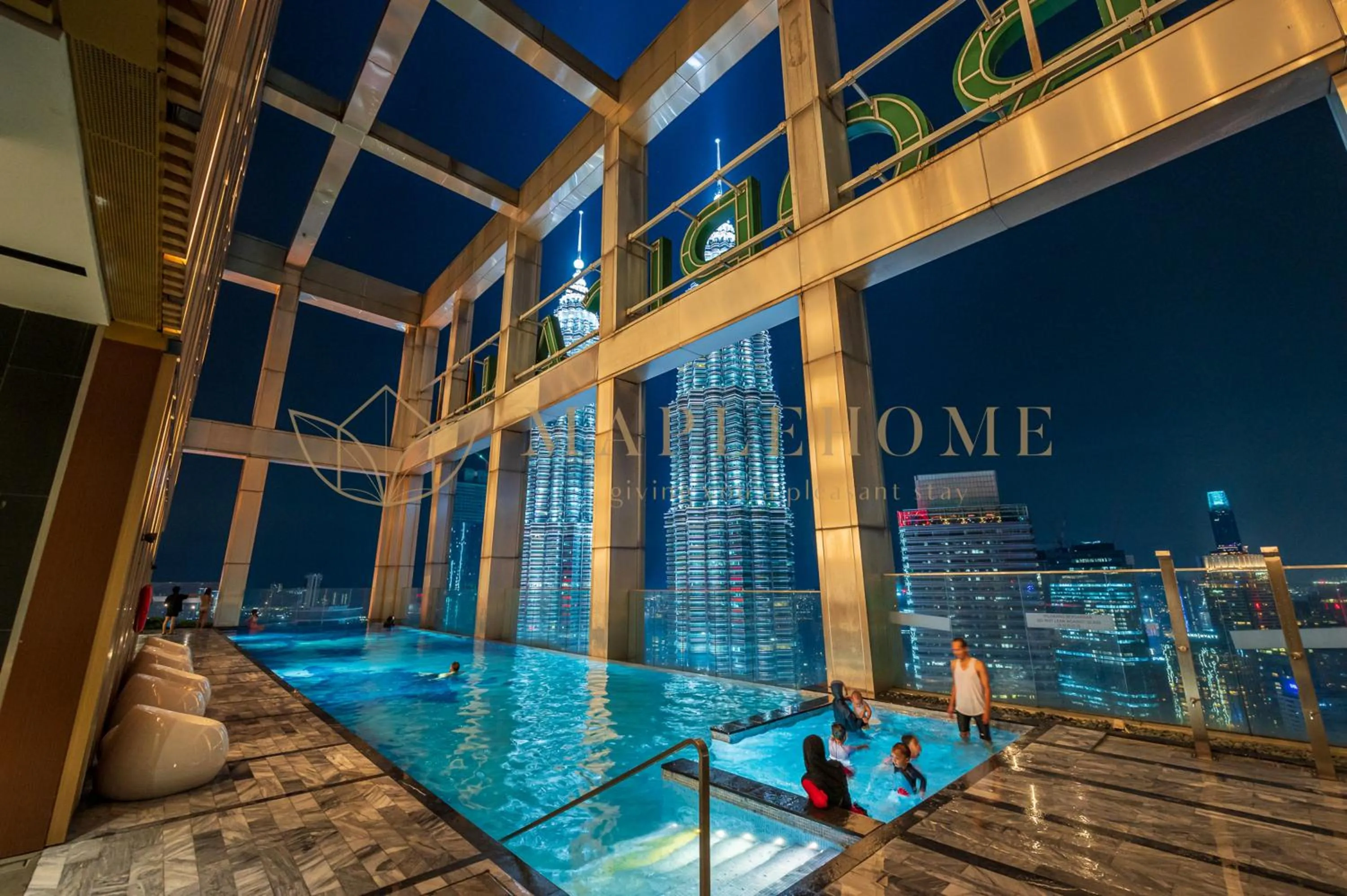 Pool view in Tropicana The Residences Premier Suites KLCC