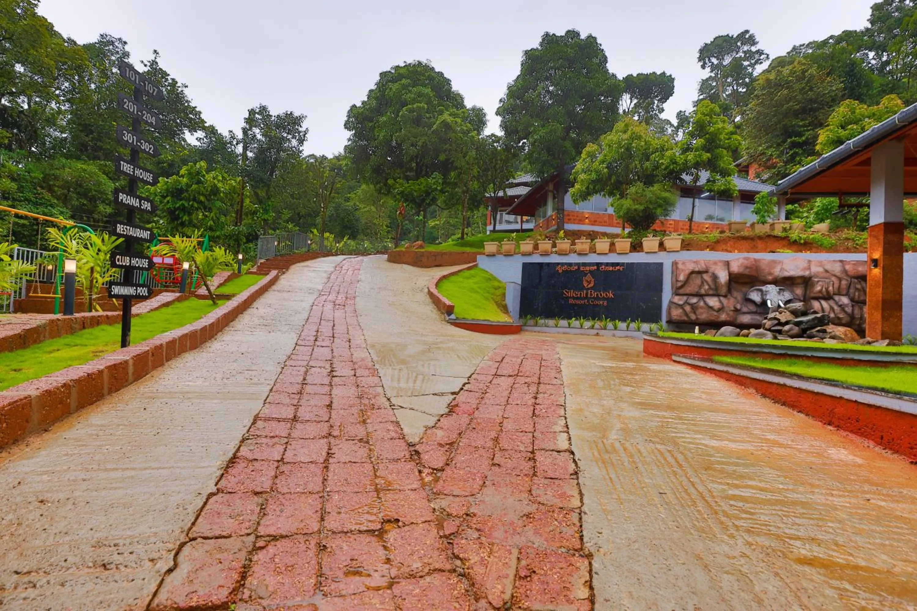 Facade/entrance in Silent Brook Resort - Coorg