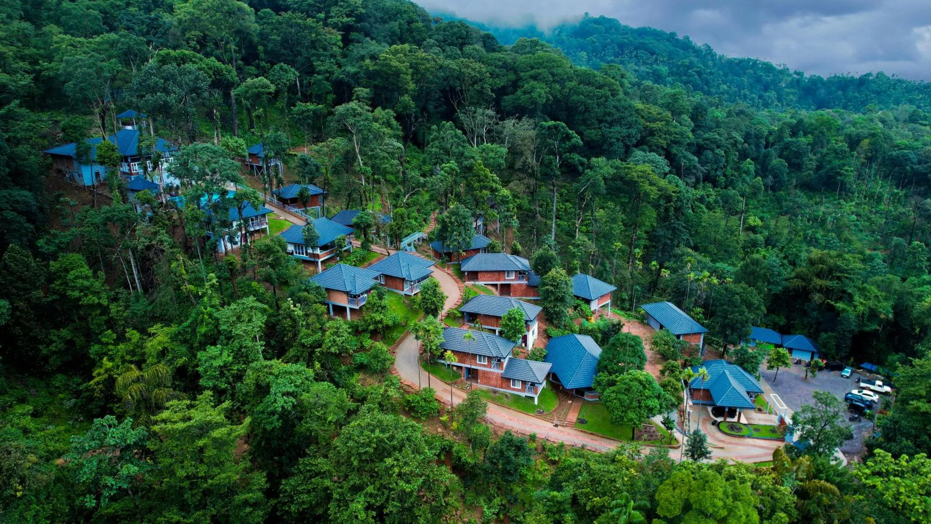 Bird's eye view in Silent Brook Resort - Coorg