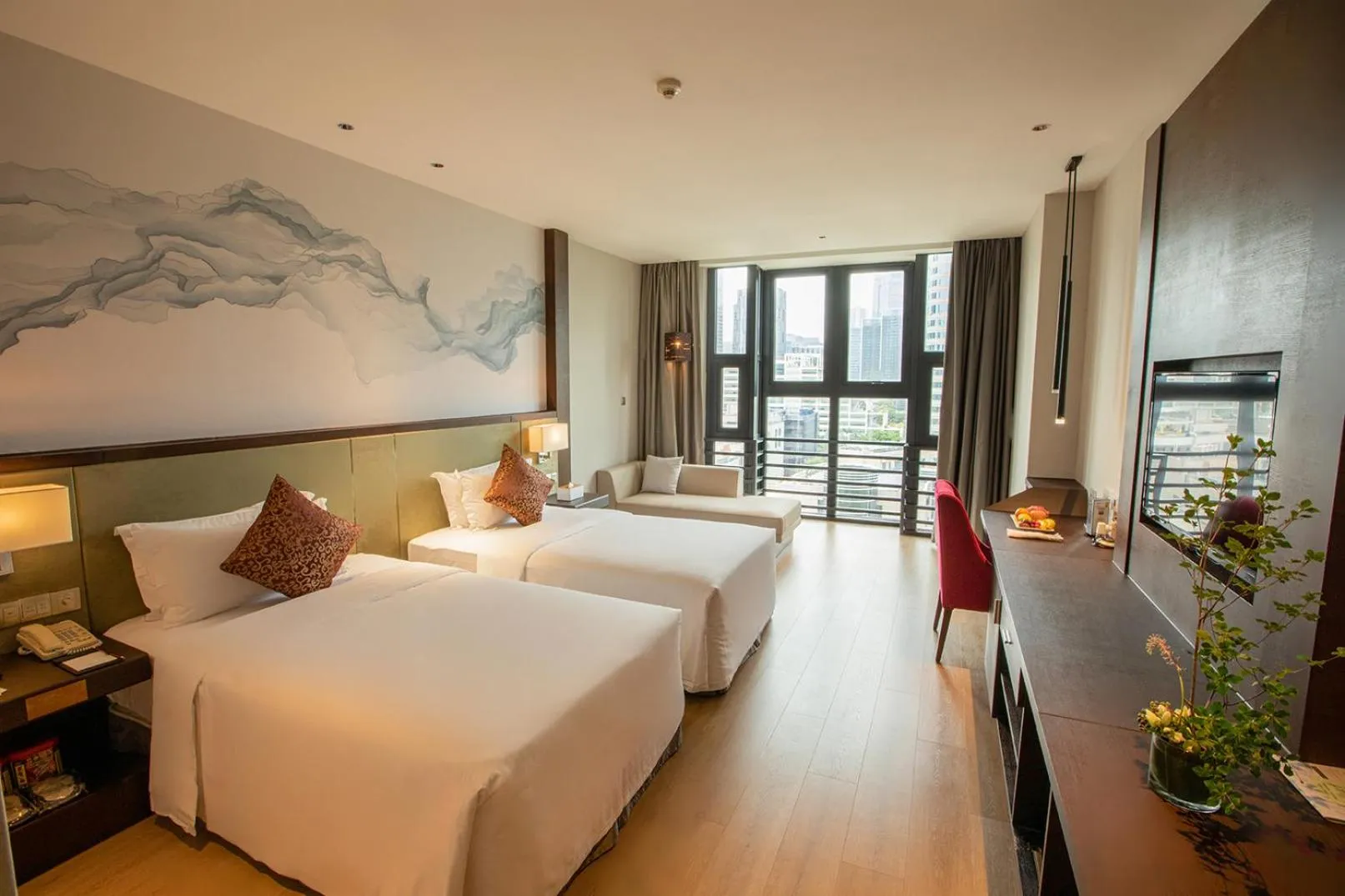 Bed in Lia Charlton Hotel Shenzhen