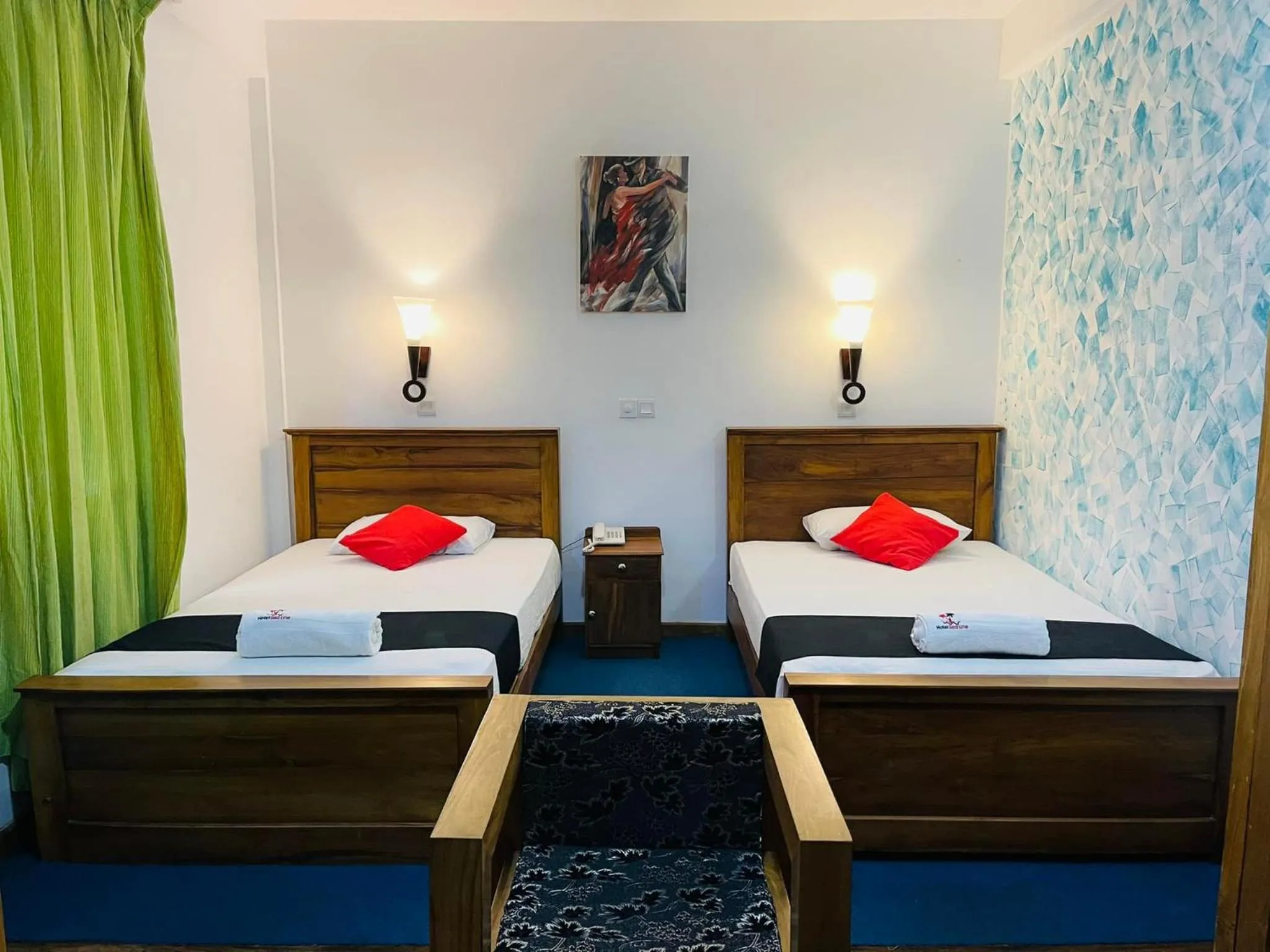 Bedroom, Bed in Hotel Sea Line