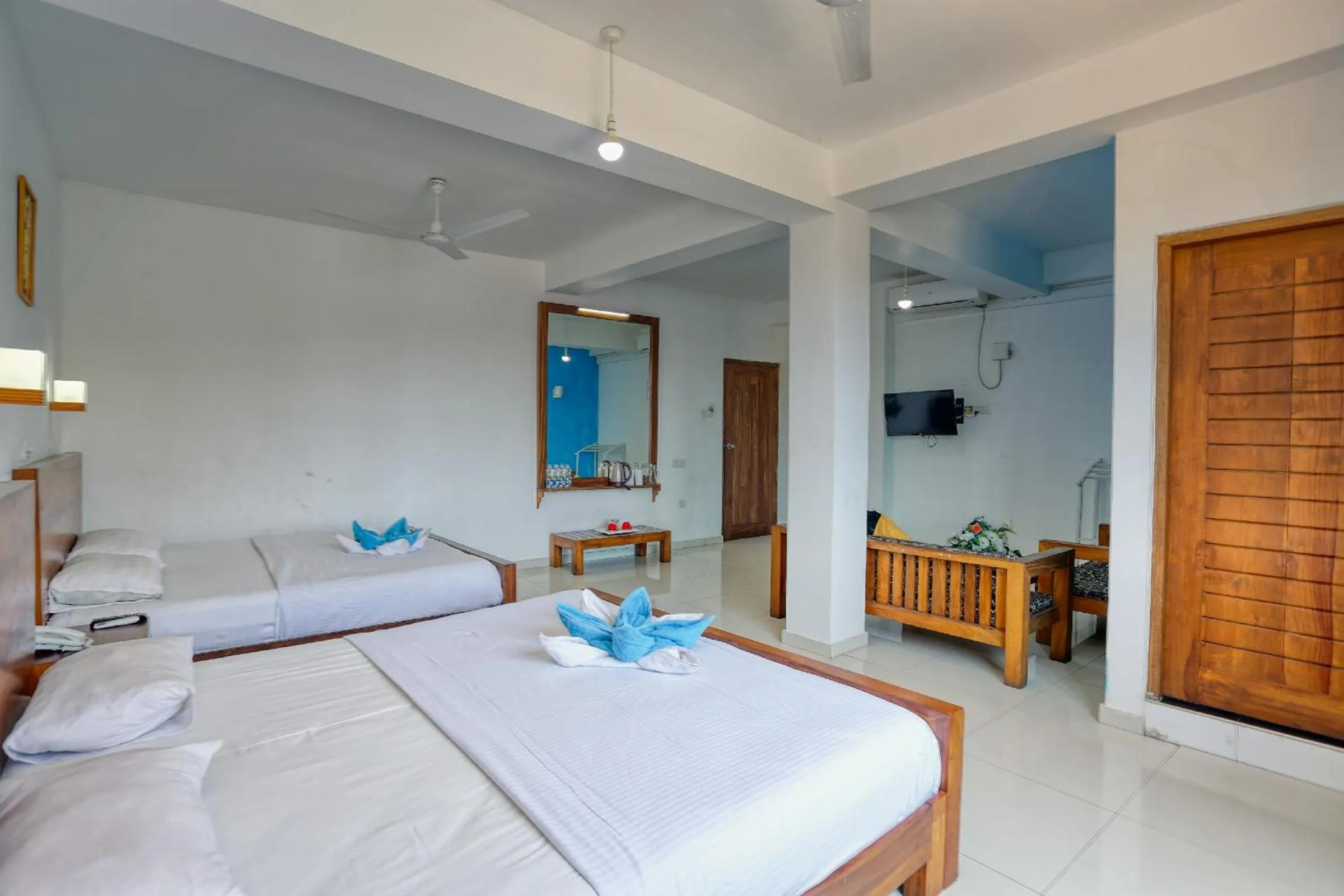 Bed in Hotel Sea Line