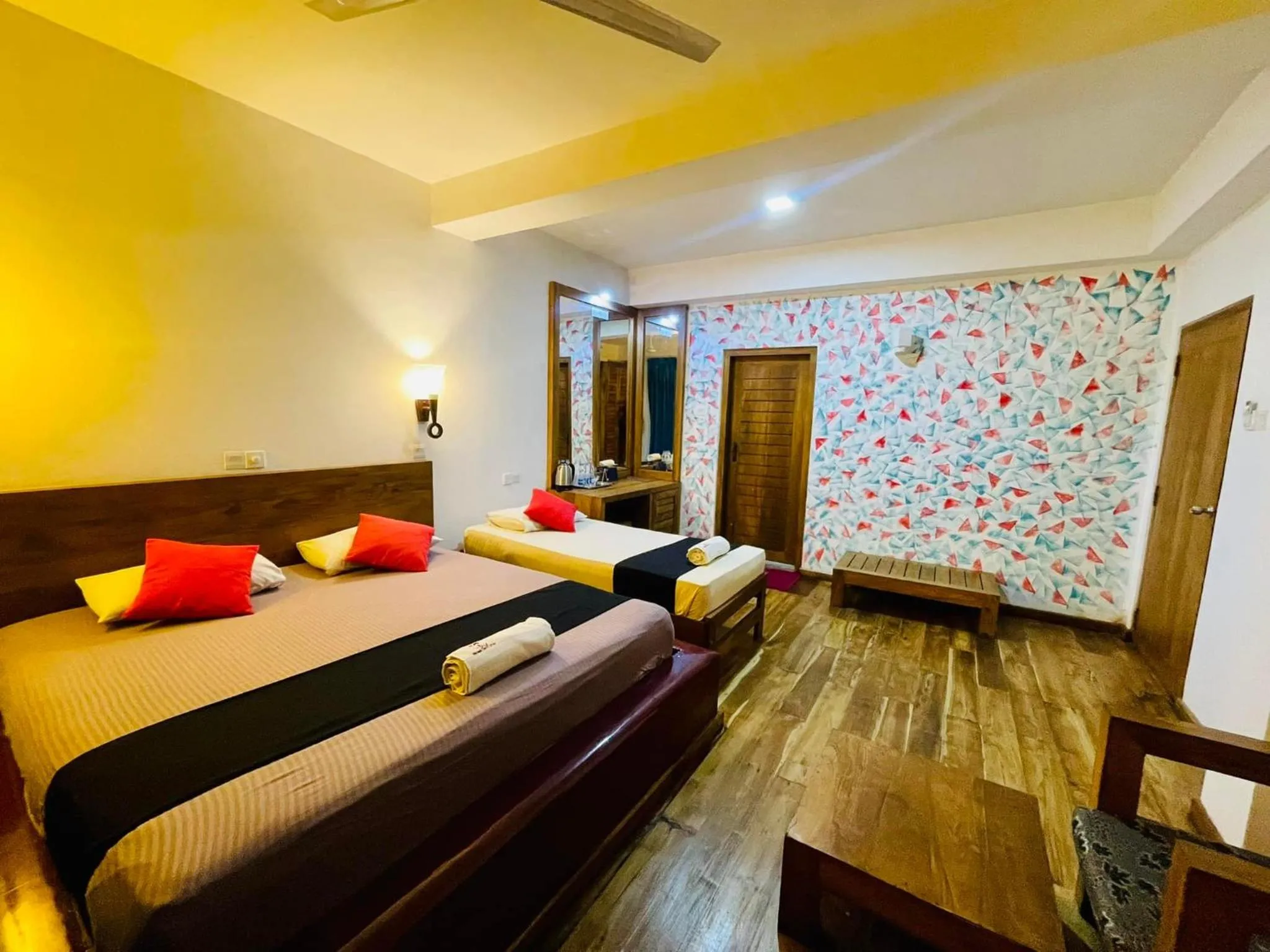 Bedroom, Bed in Hotel Sea Line