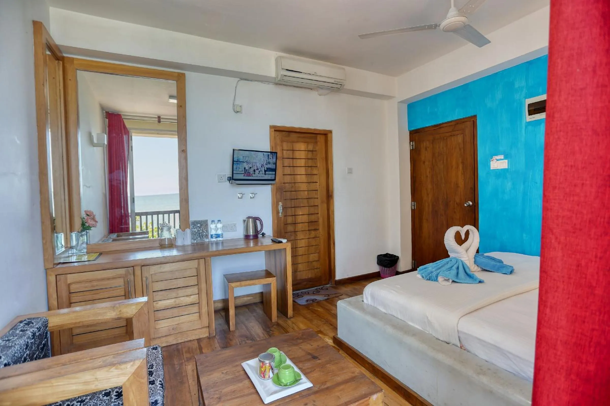 Bedroom, Bed in Hotel Sea Line