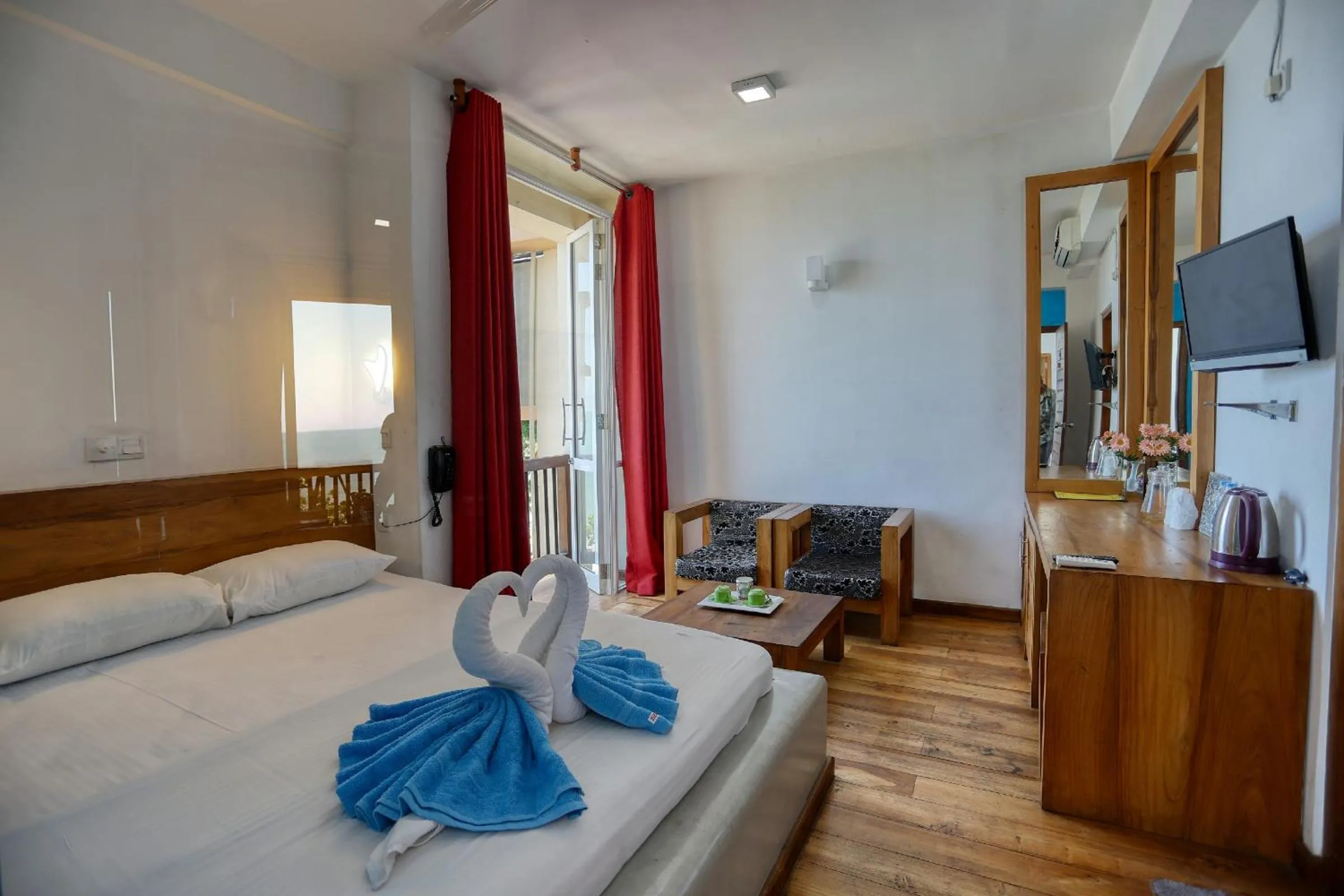Bedroom, Bed in Hotel Sea Line