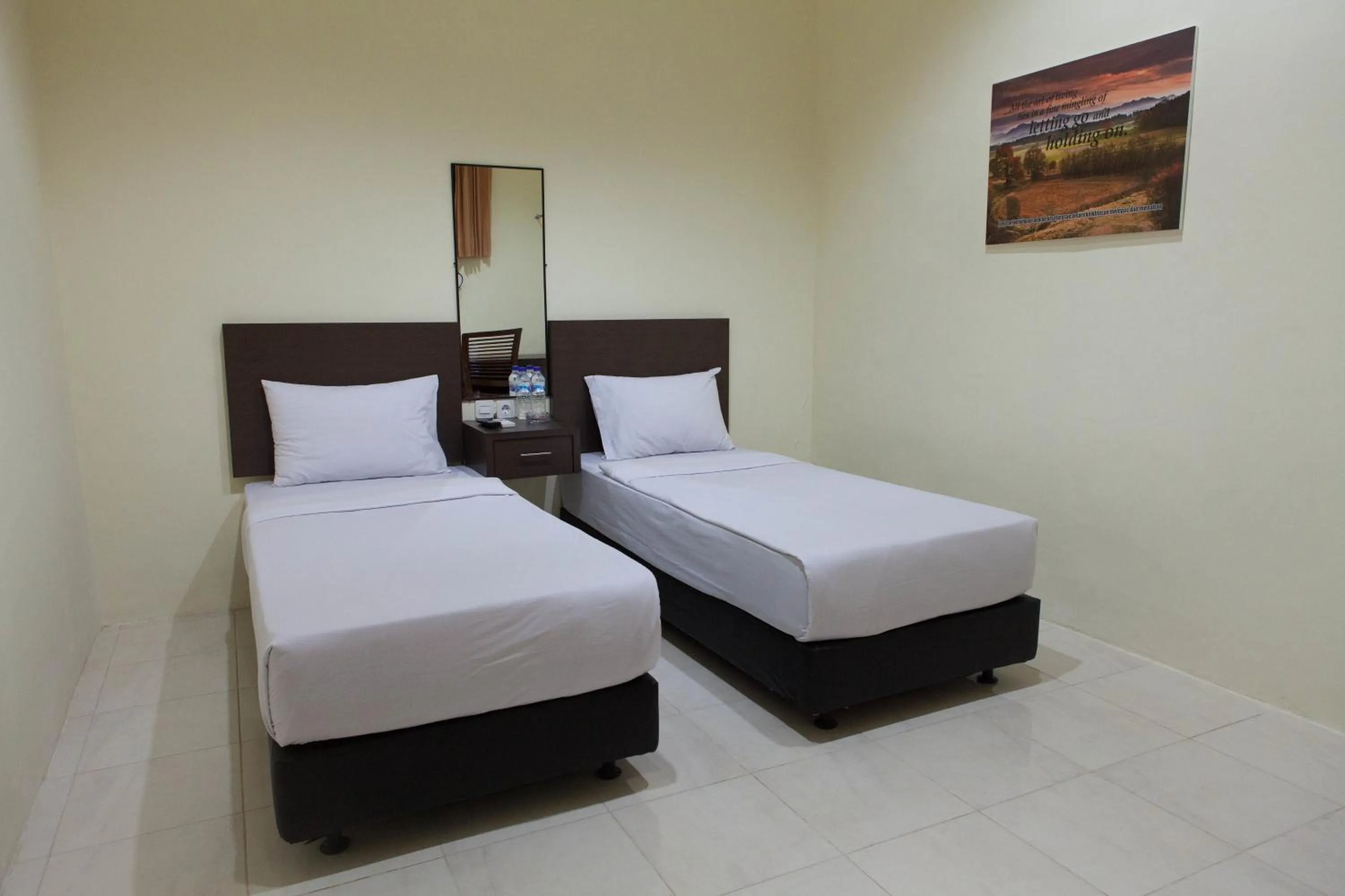 Bed in Mahkota Hotel
